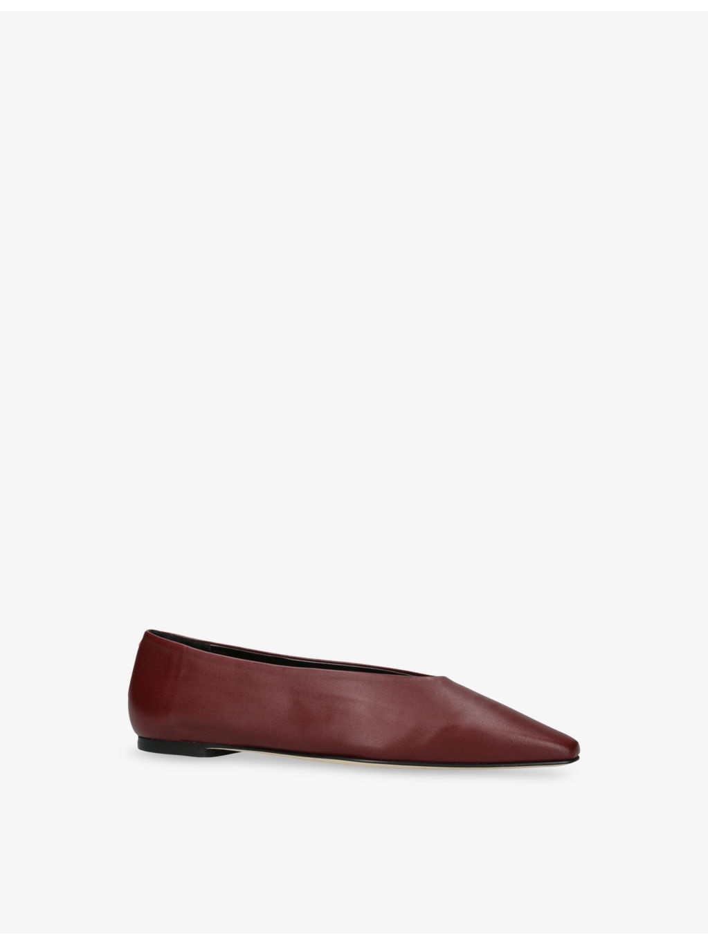 Betty Pointed-Toe Leather Ballet Flats - 3