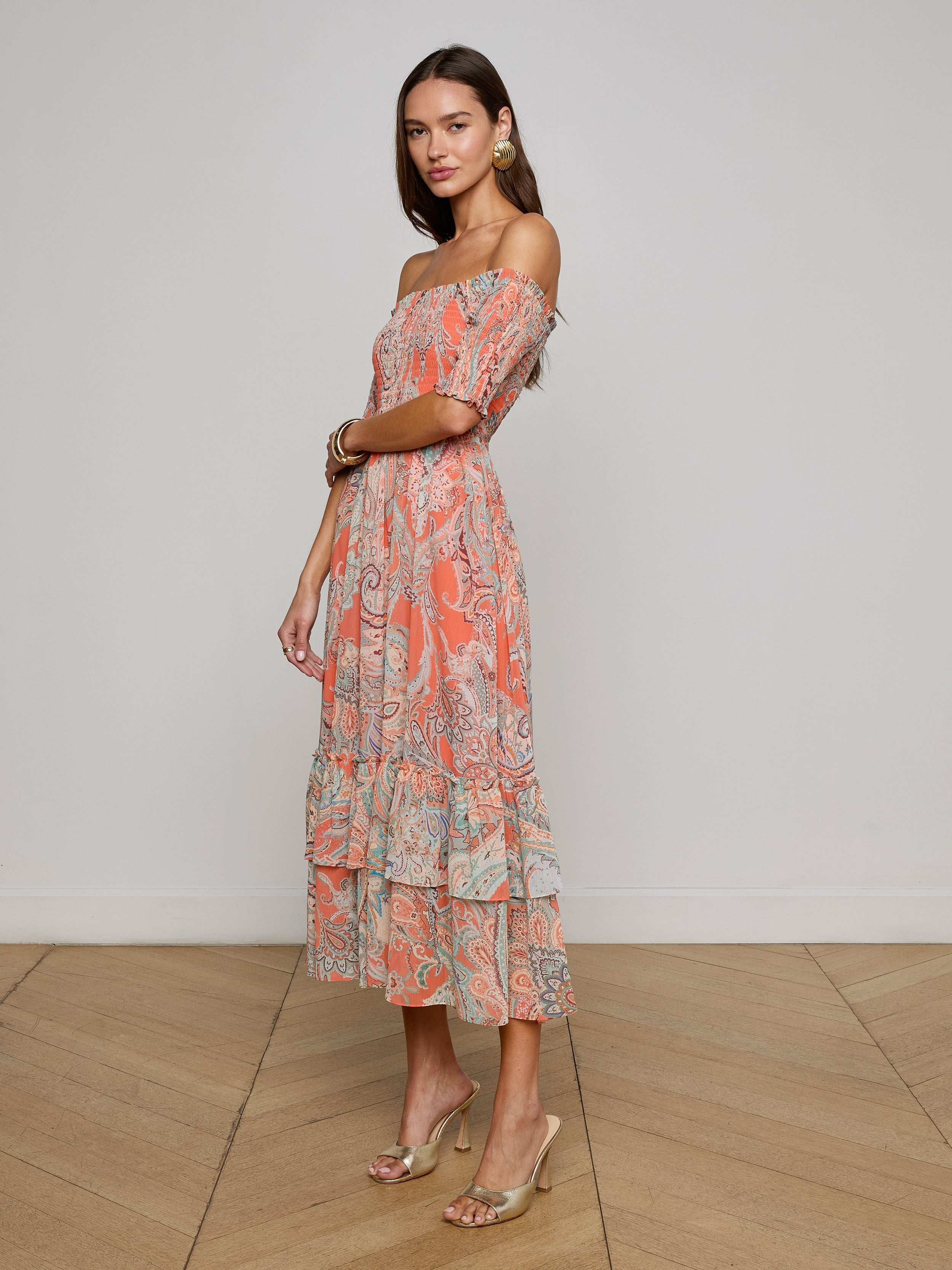 Oriel Off-The-Shoulder Dress - 4