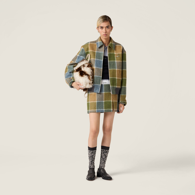 Miu Miu Checked miniskirt outlook