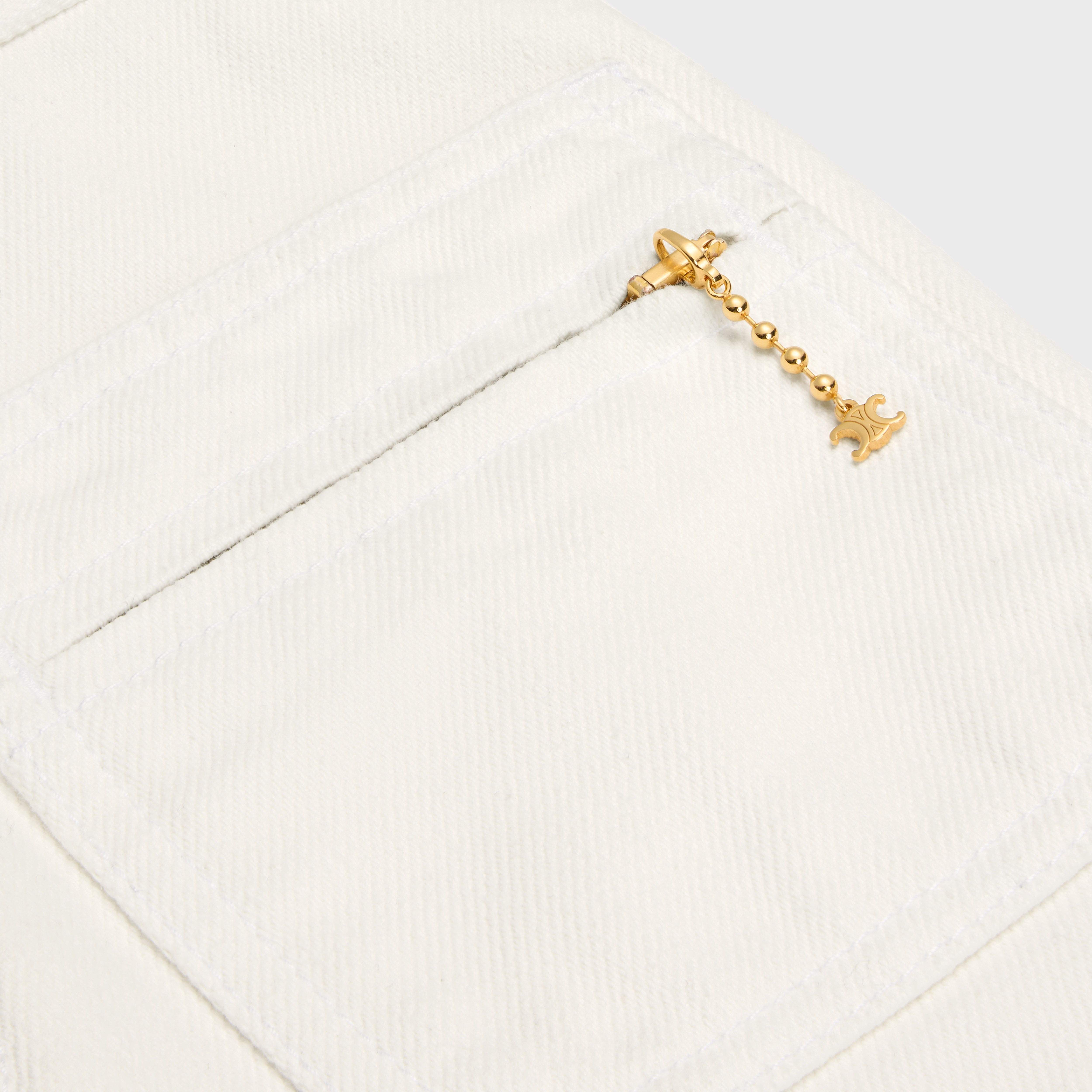 Jane jeans in optic white wash denim - 6