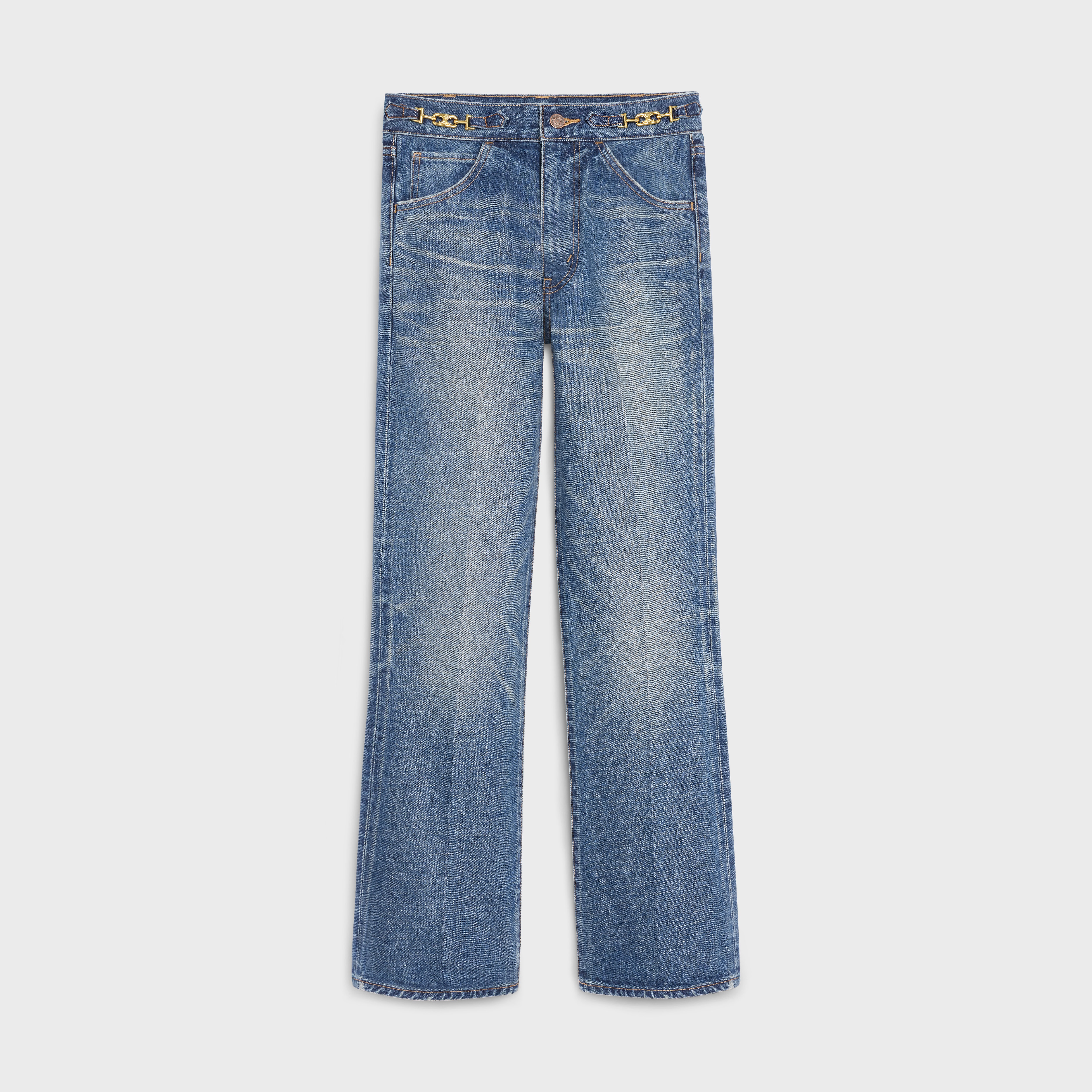 DYLAN FLARED JEANS WITH SIGNATURE IN UNION WASH DENIM - 6