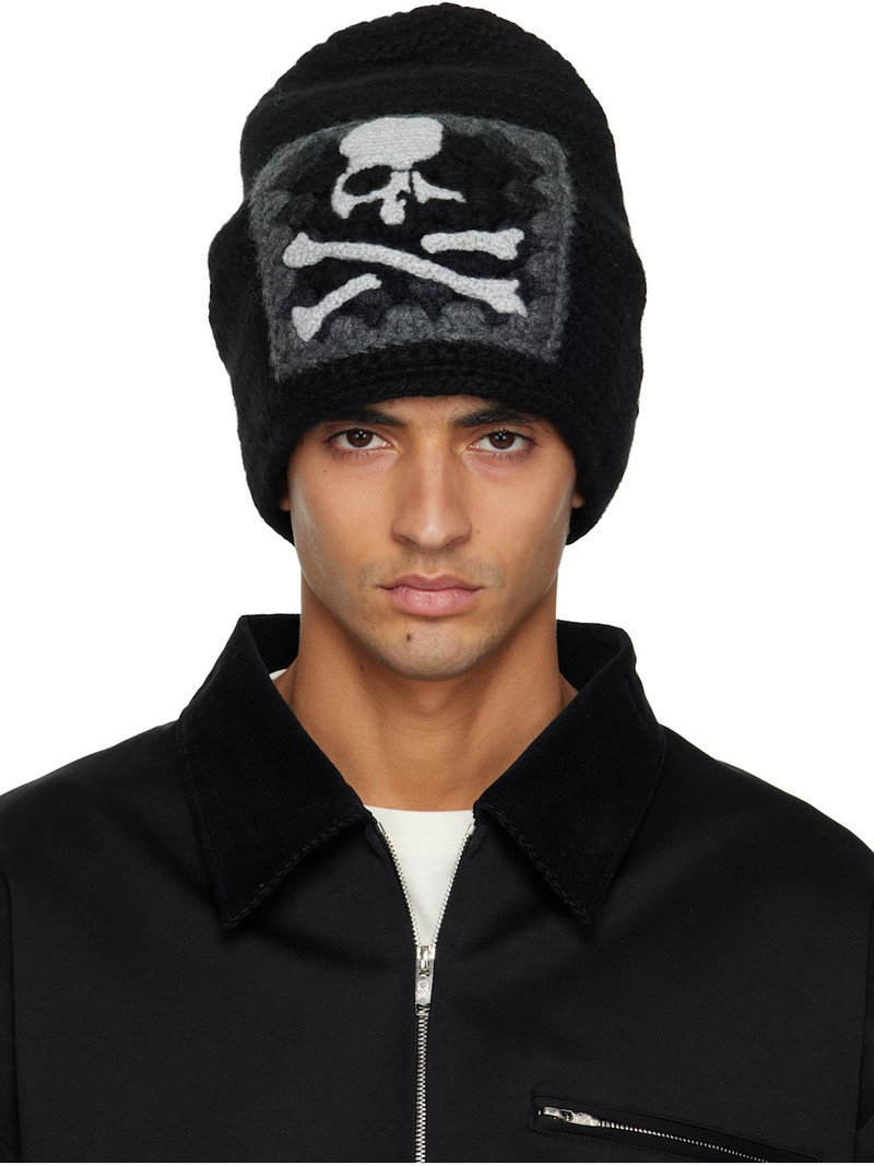 Black MW Hand Knitted Beanie 1
