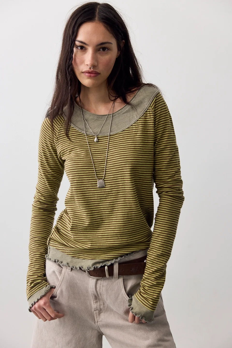 We The Free Two's A Charm Stripe Long Sleeve Top - 1