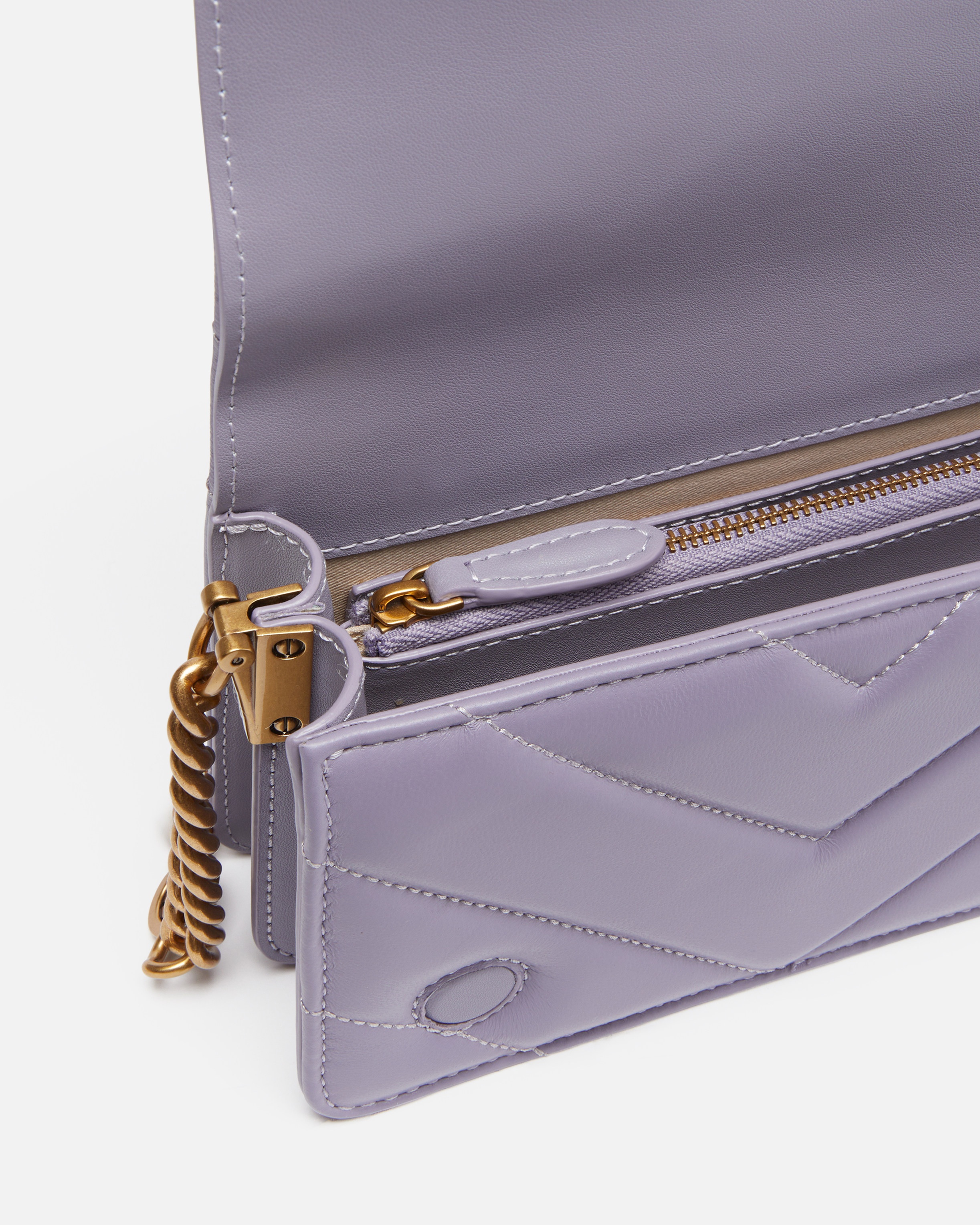 LOVE BAG CLICK SMALL NAPPA CROSSBODY BAG WITH MAXI CHEVRON PATTERN - 4