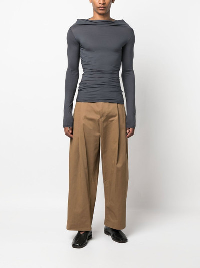 Lemaire square-neck stretch-cotton top outlook