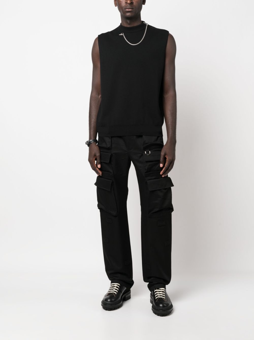 multi-pocket cotton cargo trousers - 2