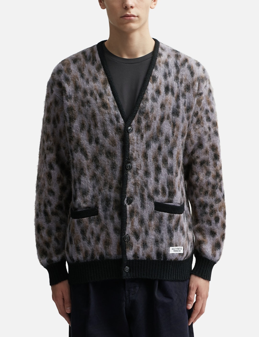 WACKO MARIA LEOPARD MOHAIR CARDIGAN (TYPE-1) | hbx | REVERSIBLE