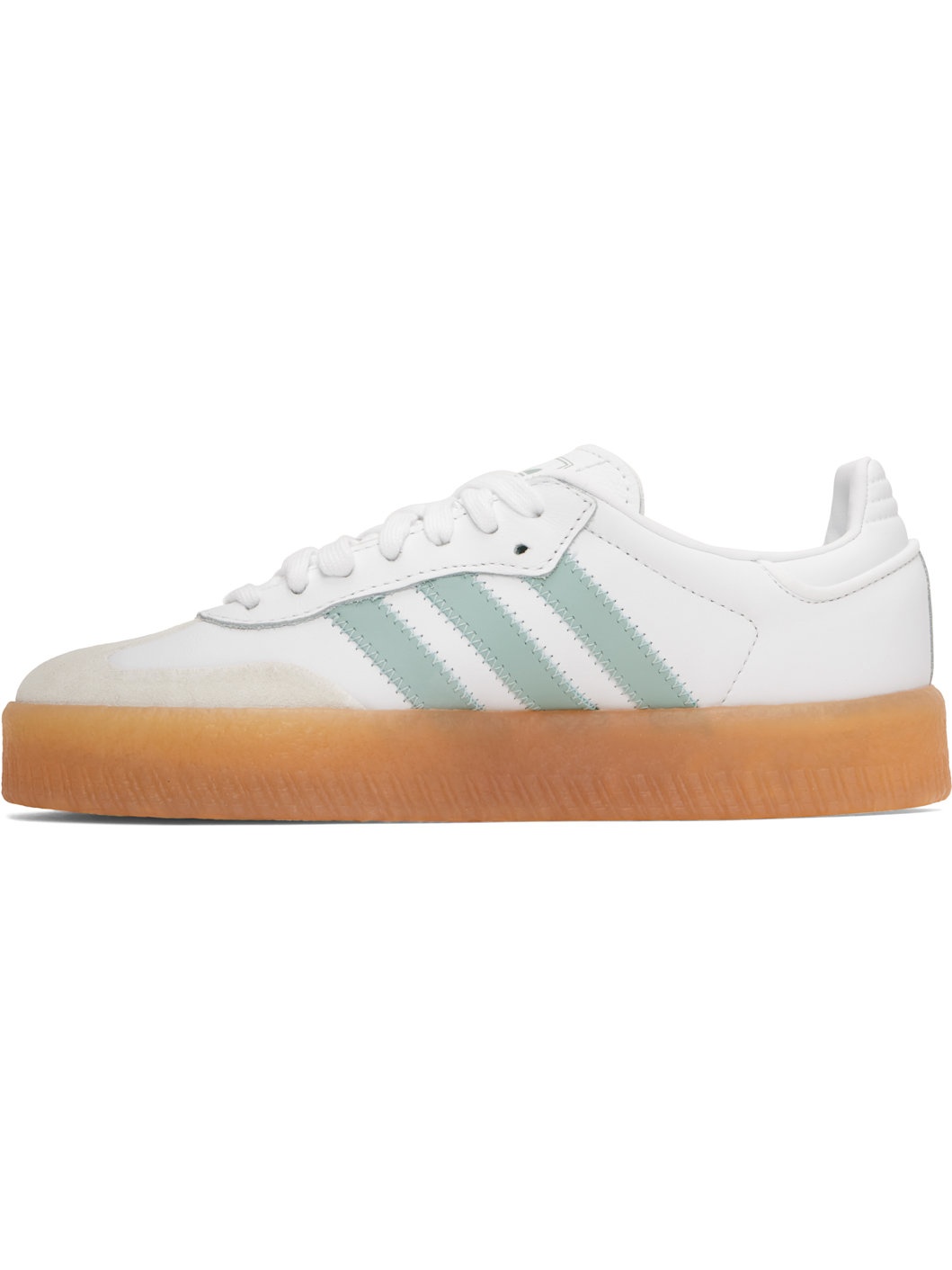White & Blue Sambae Sneakers - 3