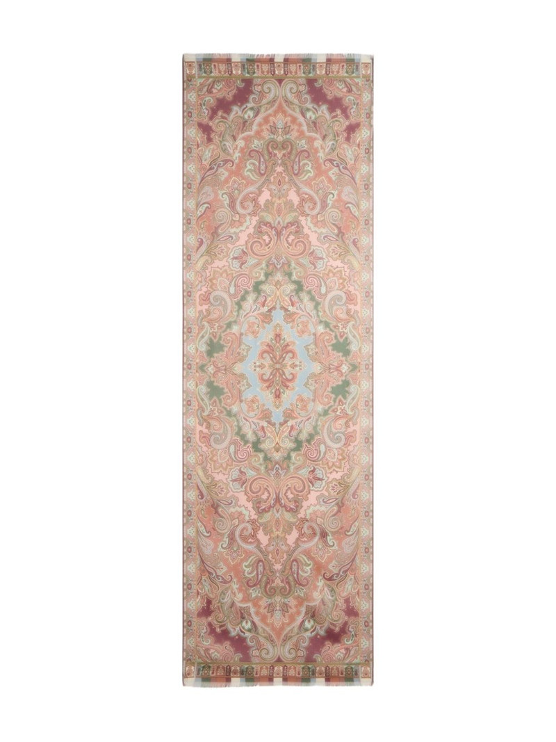 paisley-print silk scarf 1