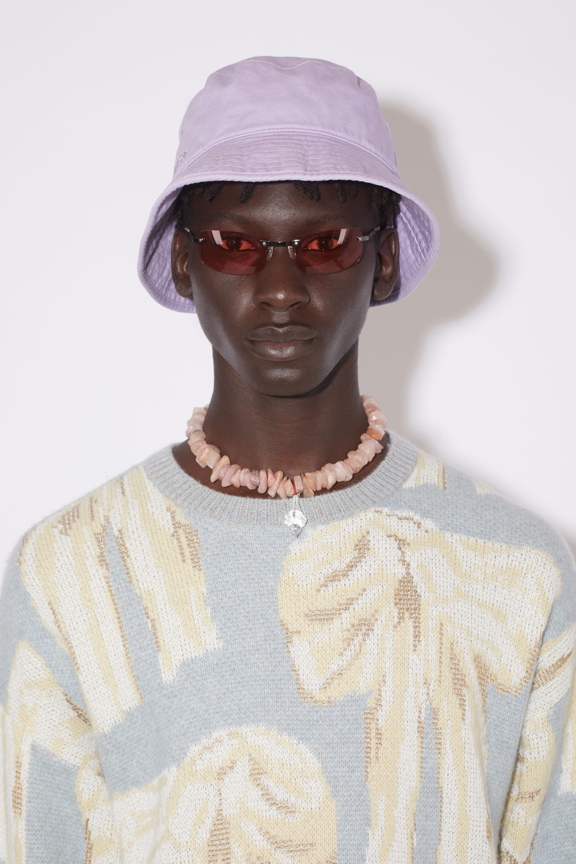 Twill bucket hat - Cold Lilac - 3