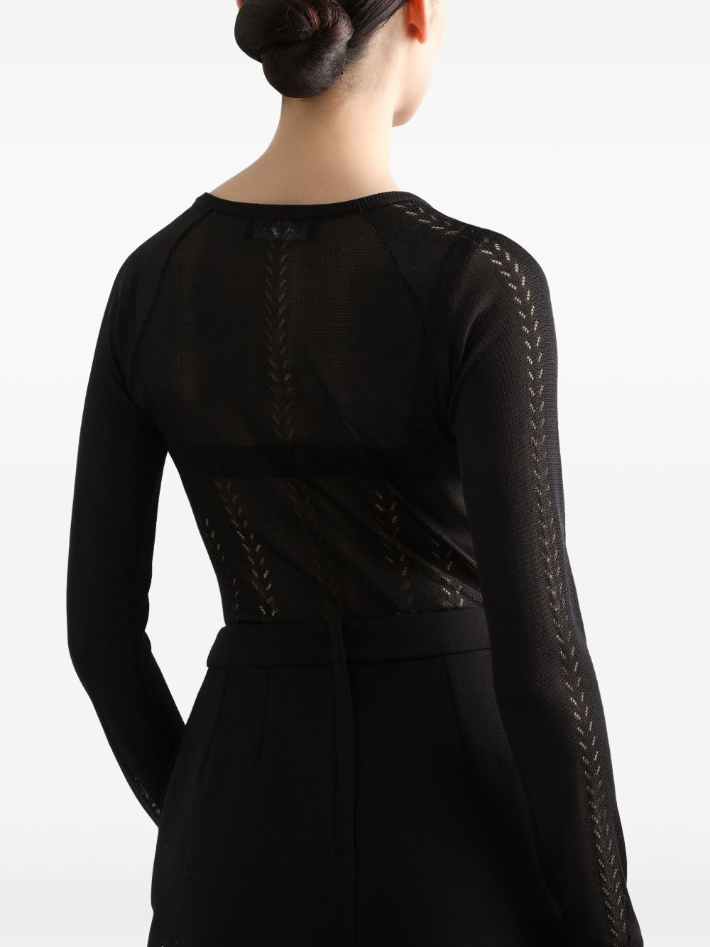 openwork-areas sweater - 5