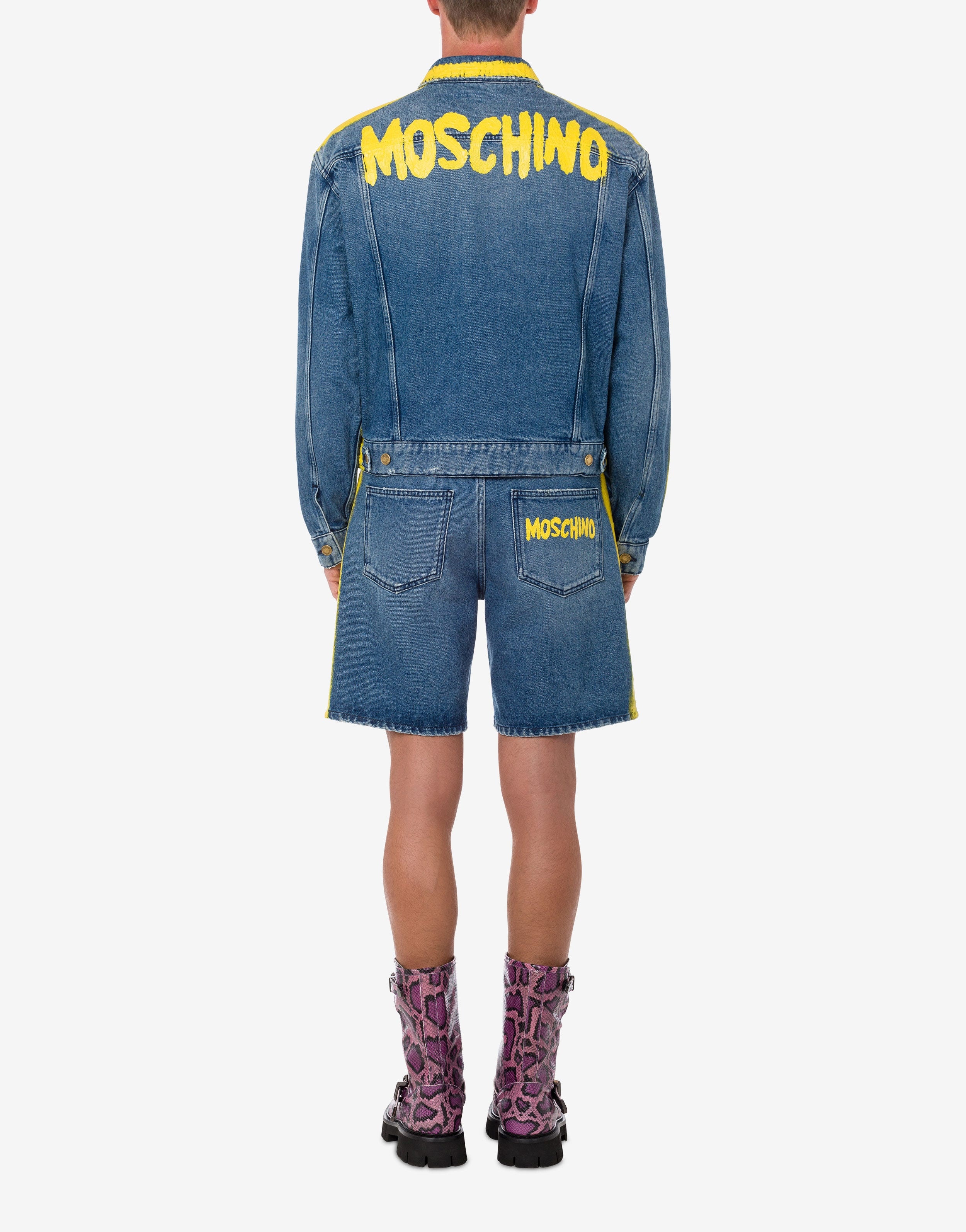 MOSCHINO PAINT DENIM JACKET - 3