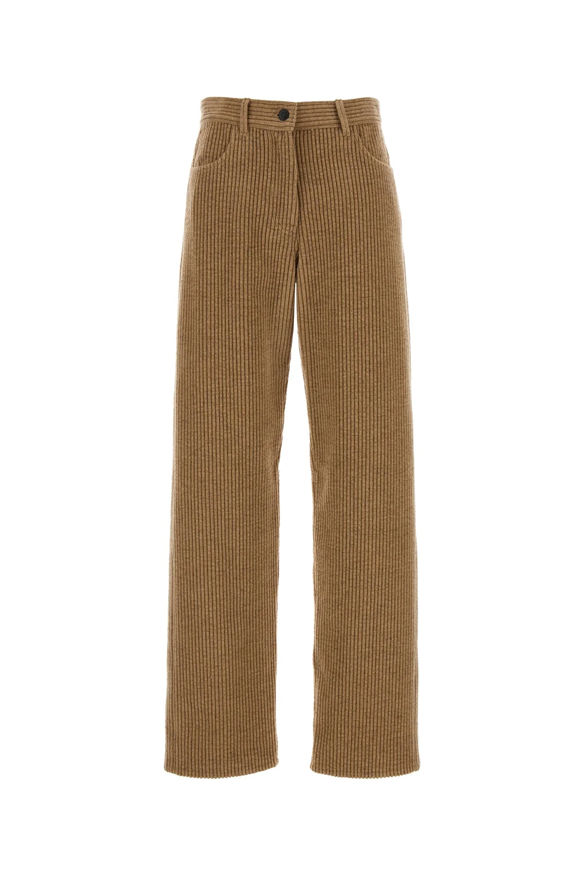 Camel corduroy wide-leg Clair pant - 1