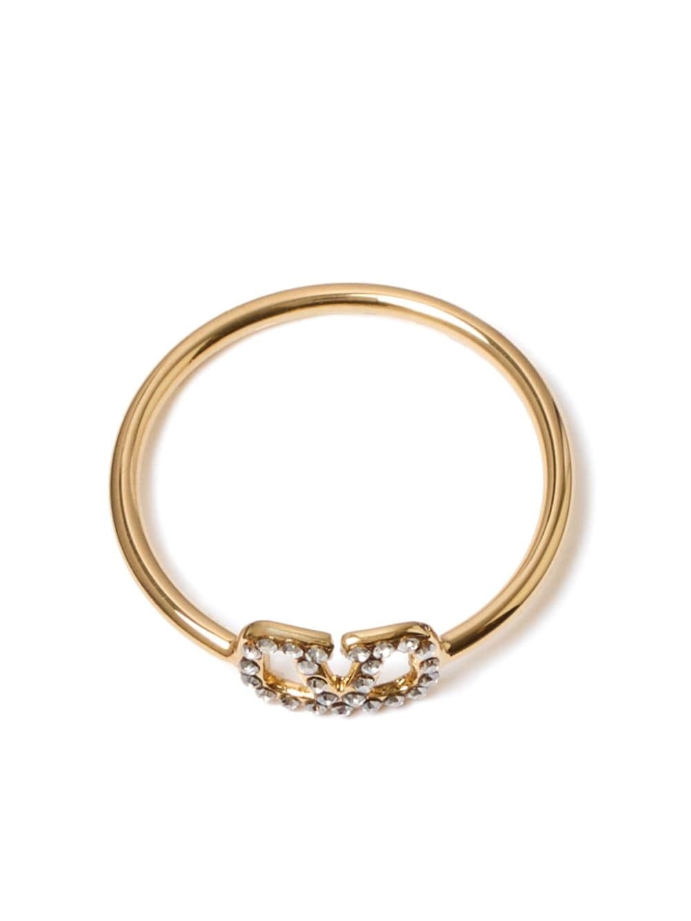 VLogo Signature crystal ring - 4