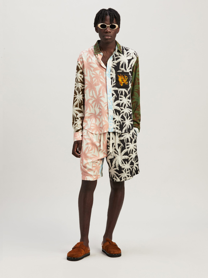 Palm Angels Patchwork Palms Shorts outlook