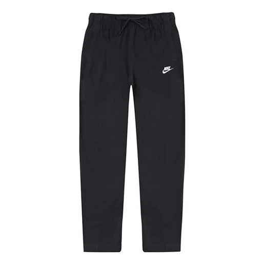 Nike 로고 자수 스포츠 훈련 니트 긴 바지 검정 BV2766-010 - 1