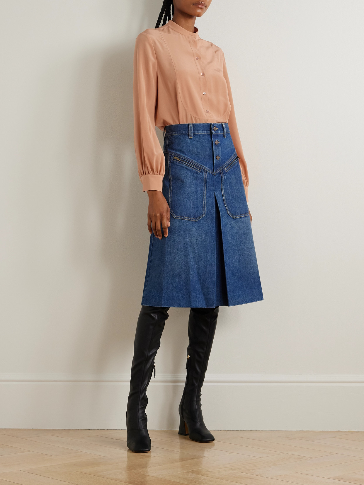 Silk-crepe Blouse - 2