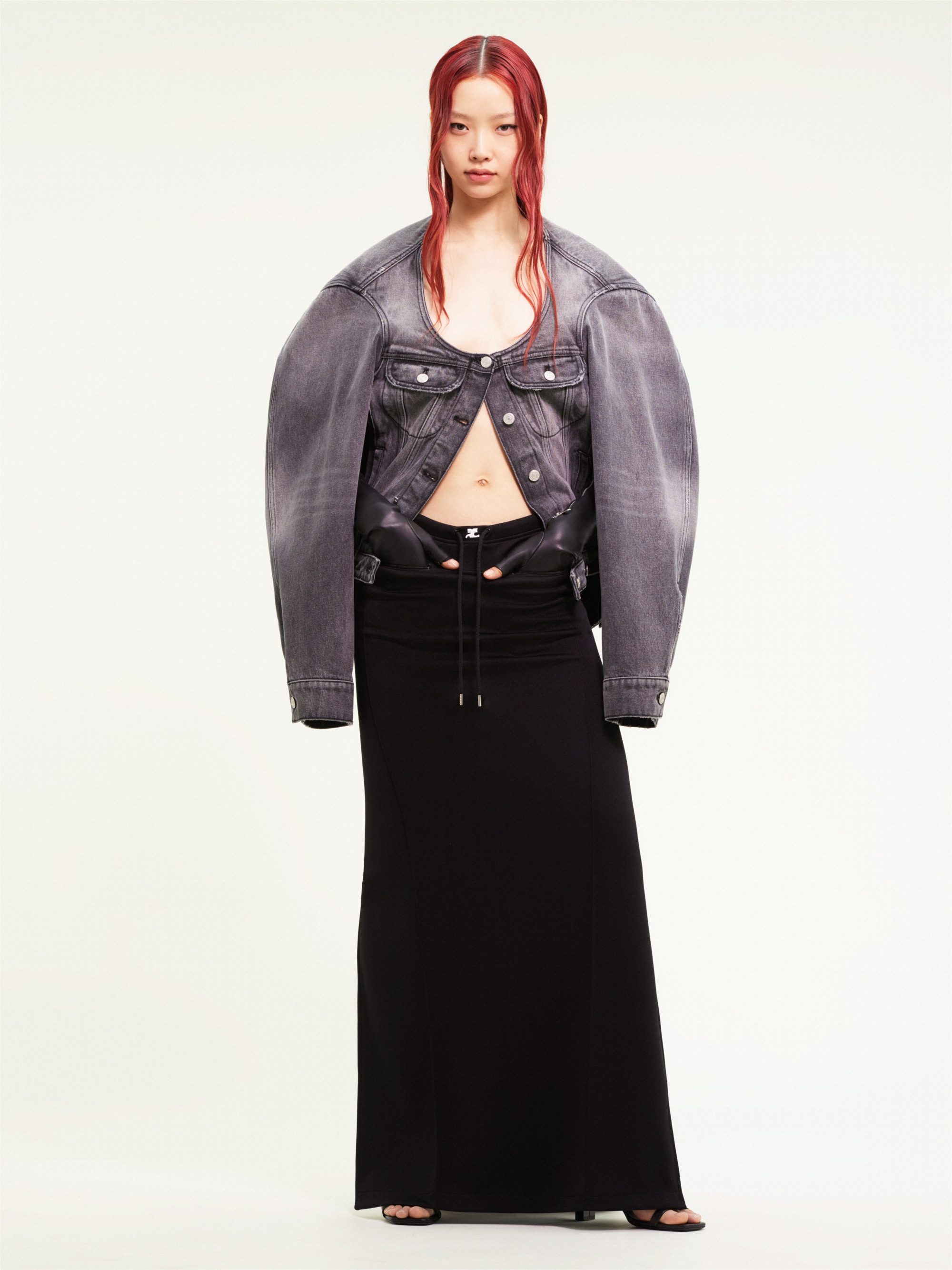 COCOON STONEWASHED DENIM JACKET - 2