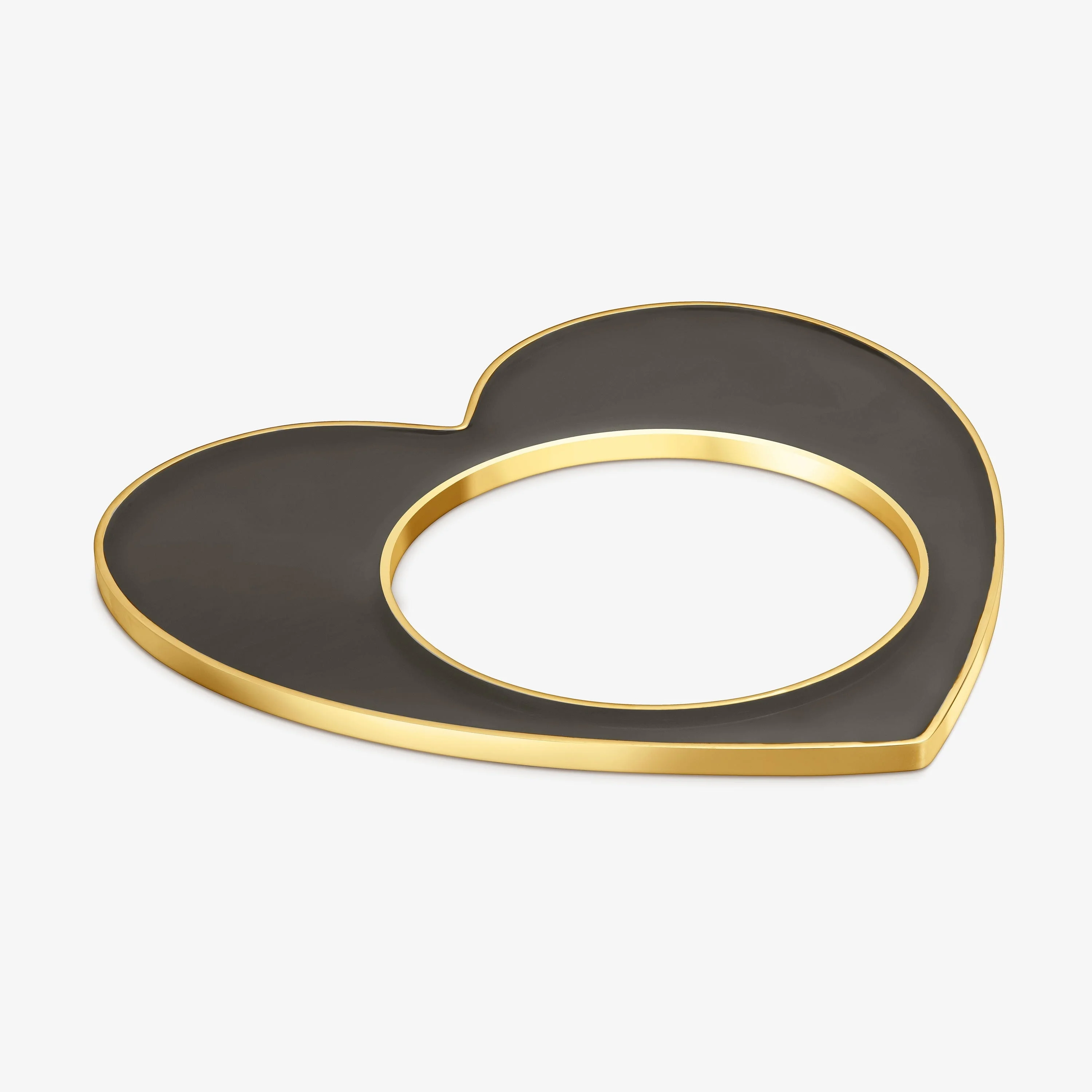 Gold-colored steel and black resin heart Bangle TOUS Galaxy - 1