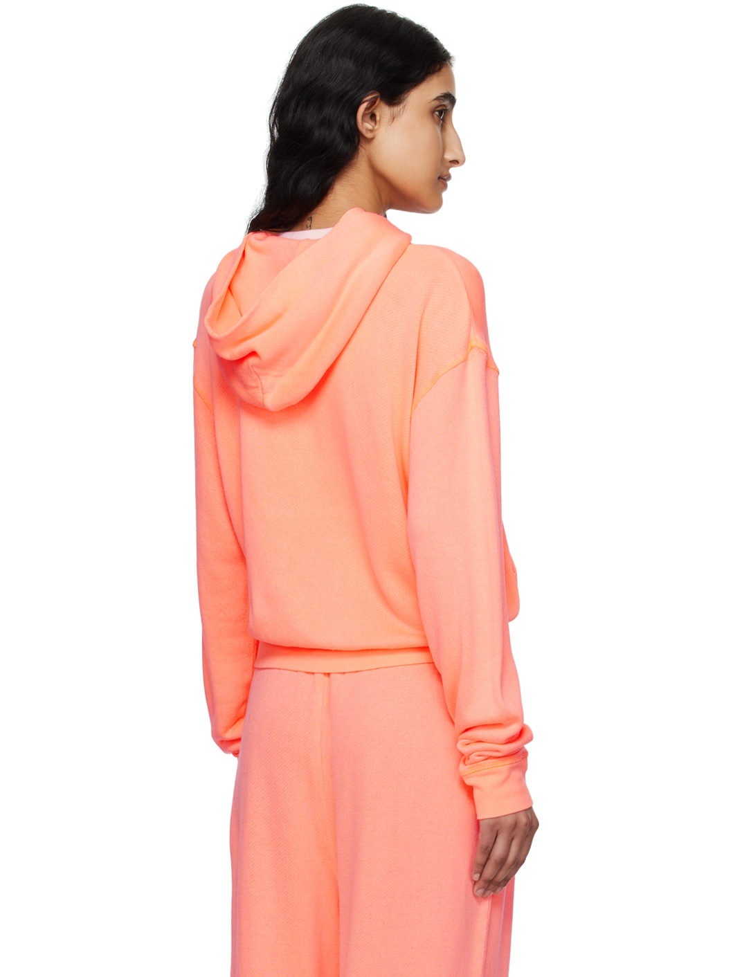 Orange Modal French Terry Classic Hoodie - 3