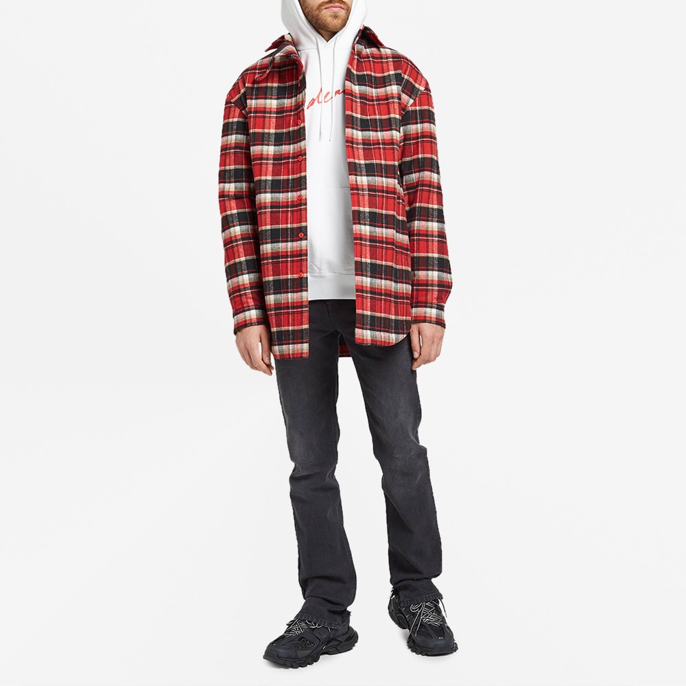 Balenciaga Flannel Check Flap Shirt - 7