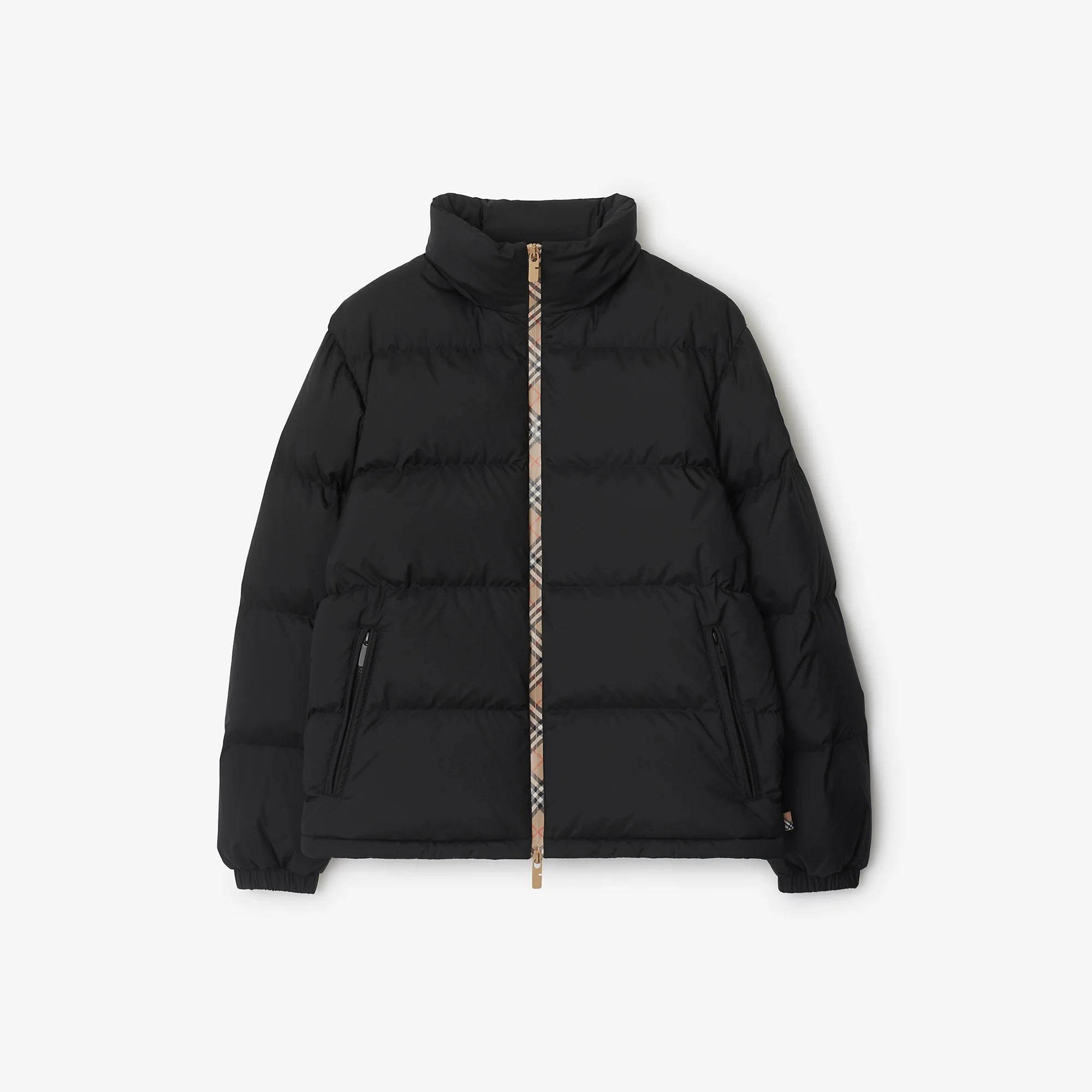 Checker-tape Snowdon Puffer Jacket - 1