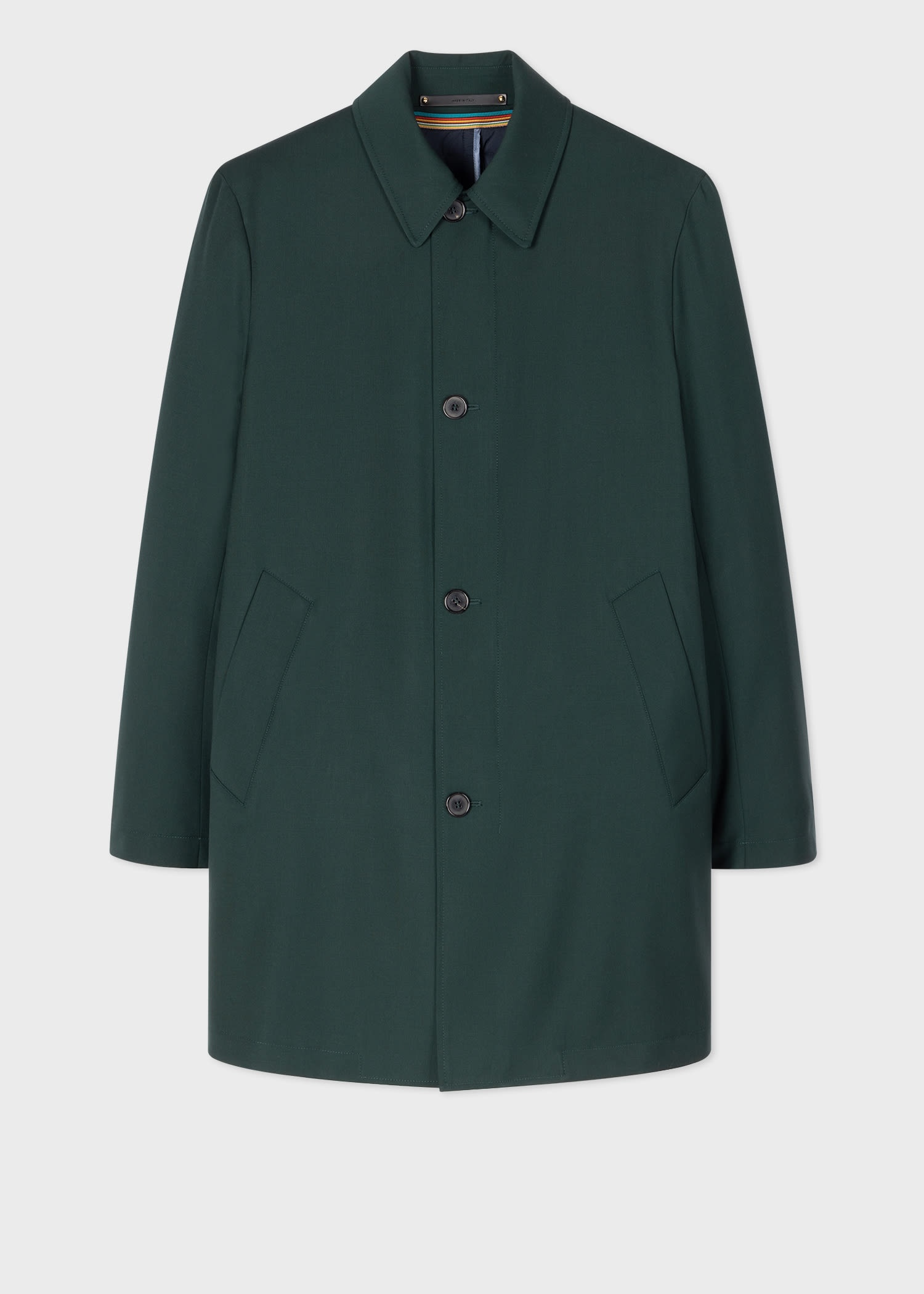 'Storm System' Wool Mac With Detachable Gilet - 1