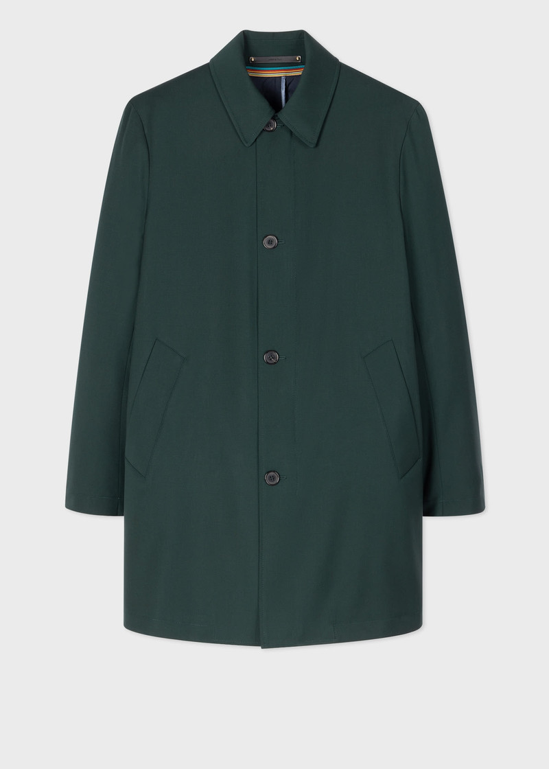 'Storm System' Wool Mac With Detachable Gilet 1