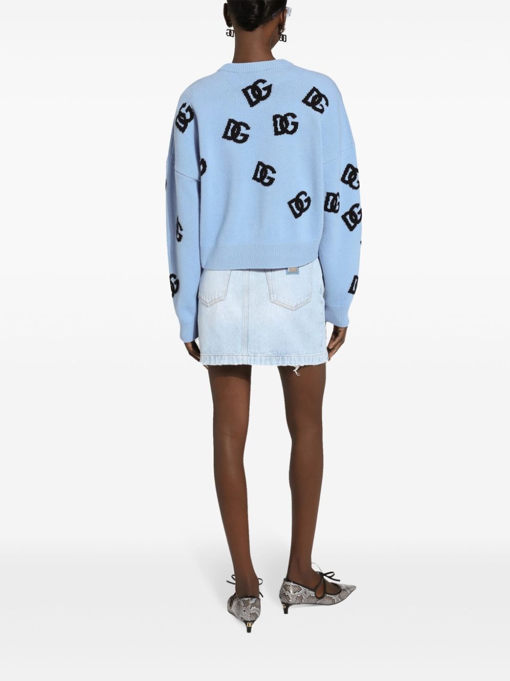 logo embroidered sweater - 4