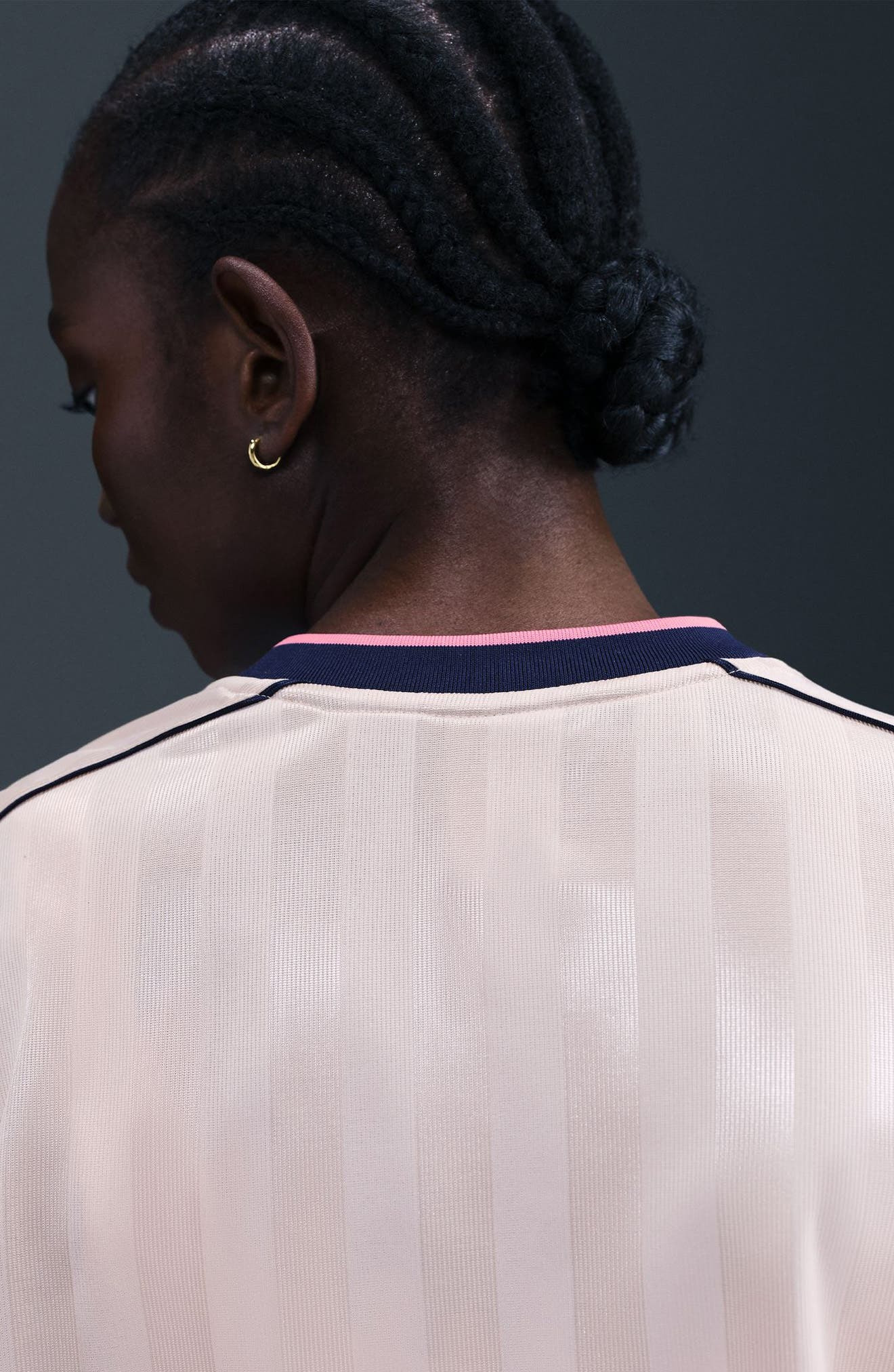 Nike Dri-FIT Oversize Printed Top in Red/Midnight Navy at Nordstrom - 4
