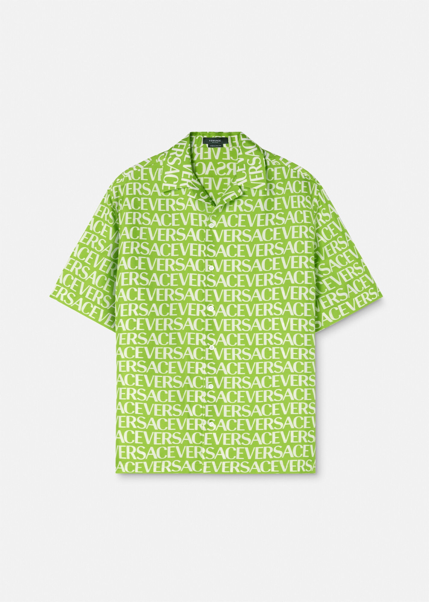 Versace Allover Silk Shirt - 1