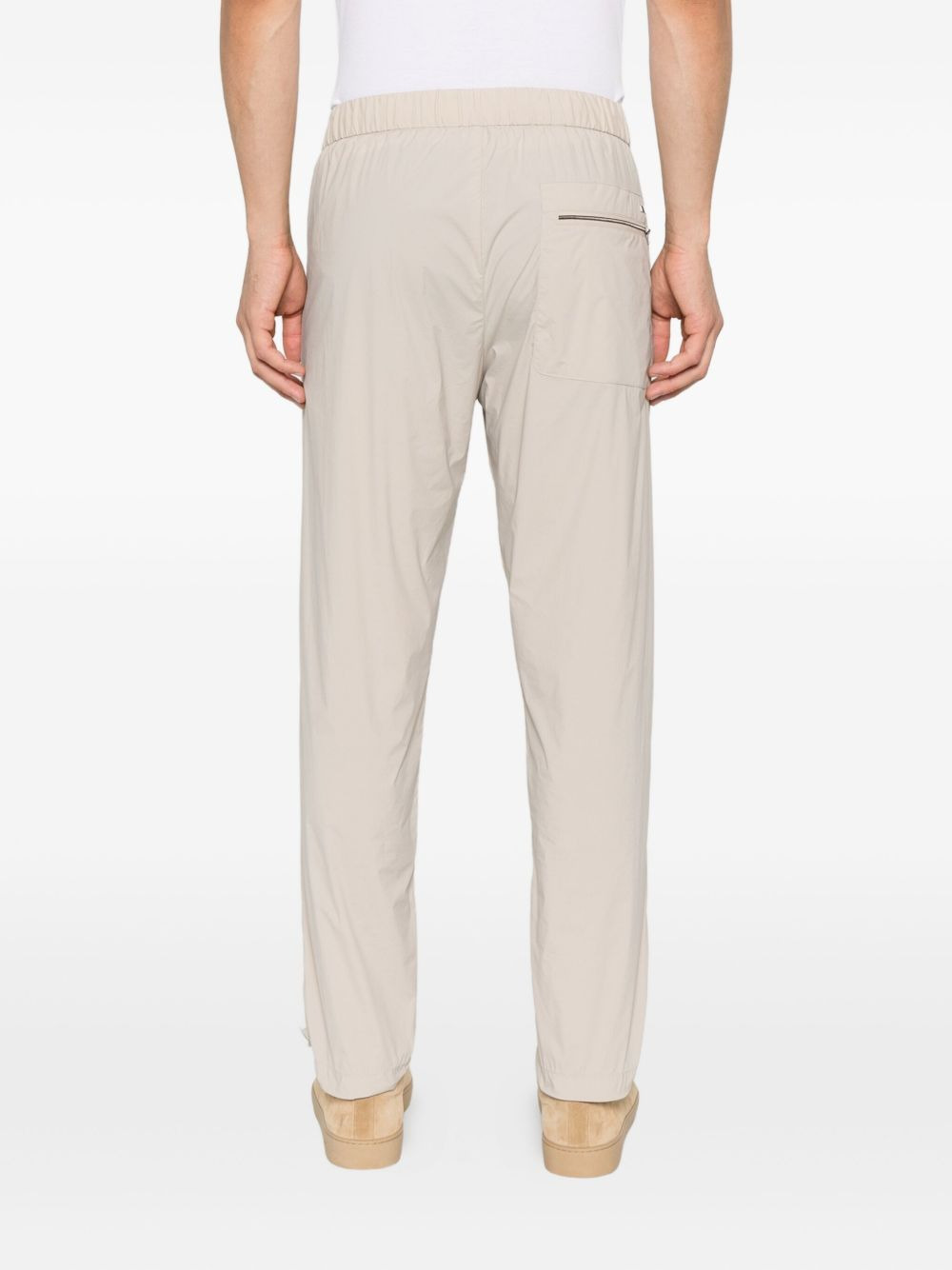 drawstring pleated trousers - 4