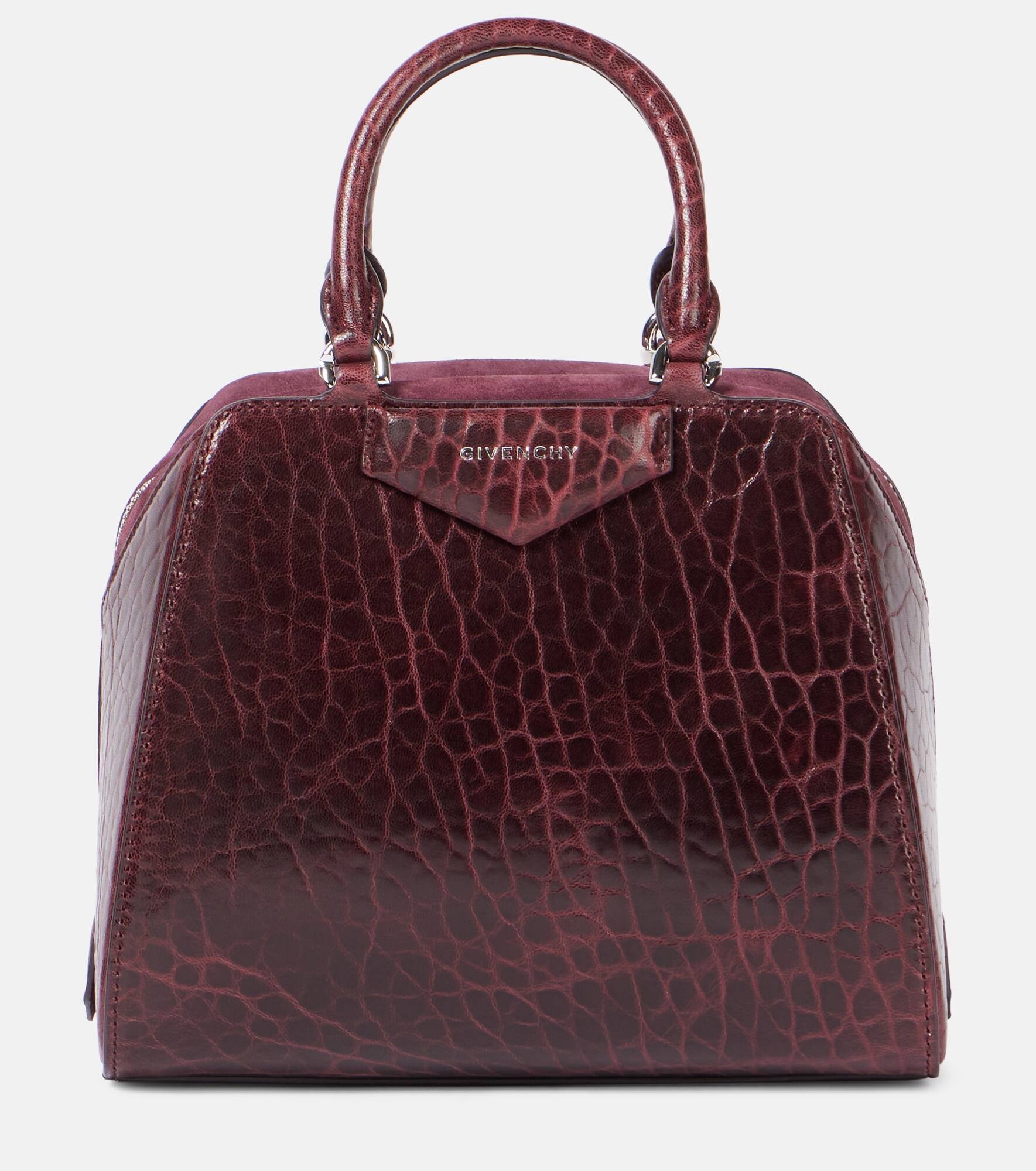 Antigona Cube Mini patent leather tote bag - 1