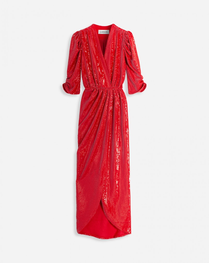 LONG WRAP DRESS - 1