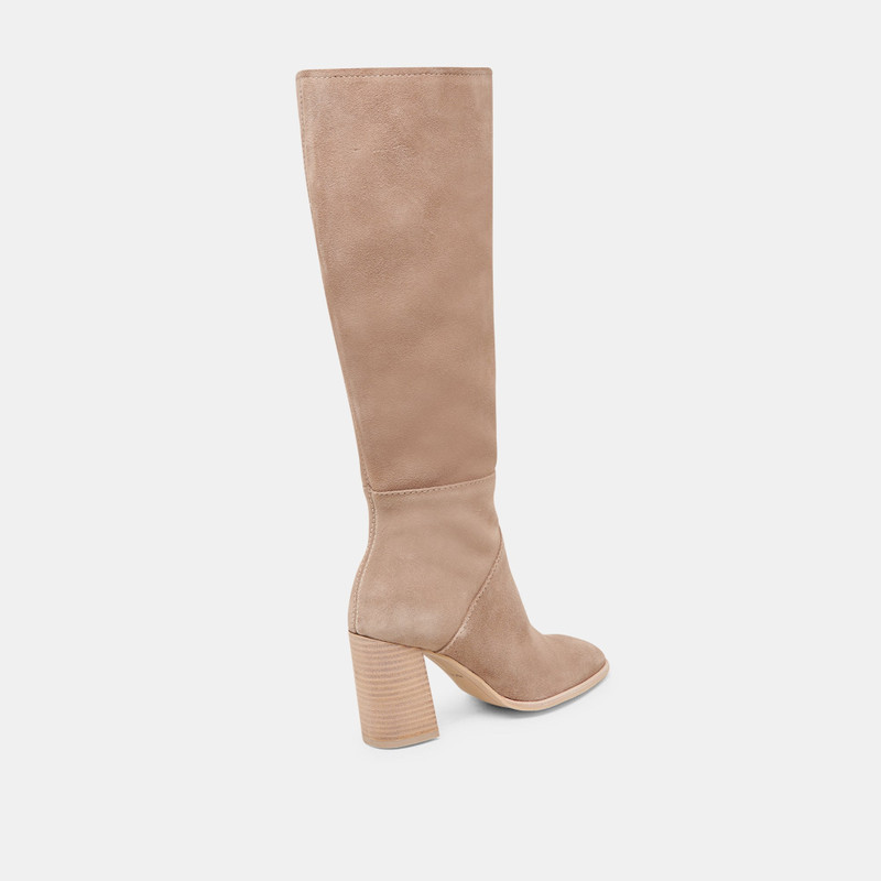 FYNN WIDE CALF BOOTS TRUFFLE SUEDE 4
