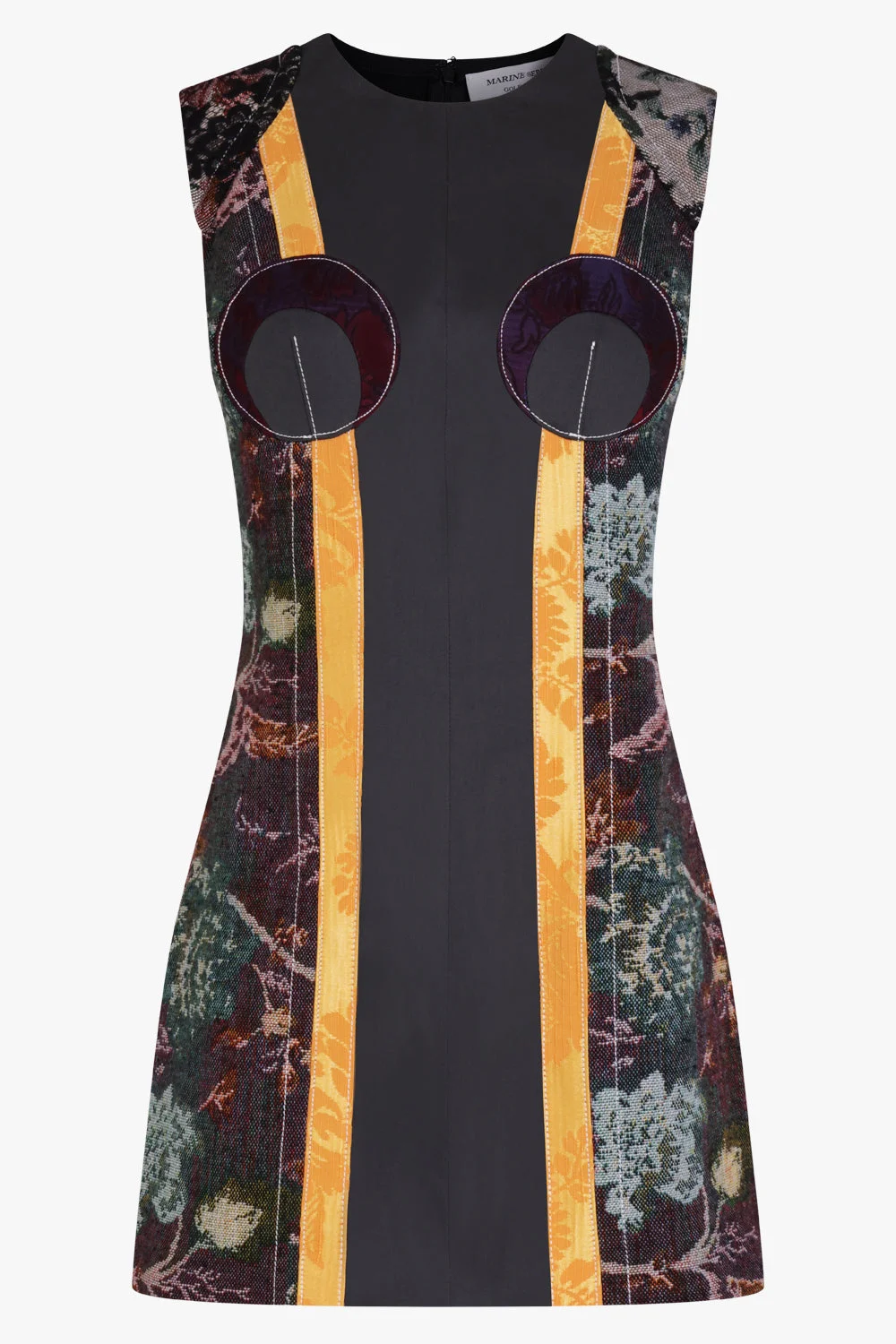 REGENERATED FLORAL TAPESTRIES MINI DRESS | MULTI - 1