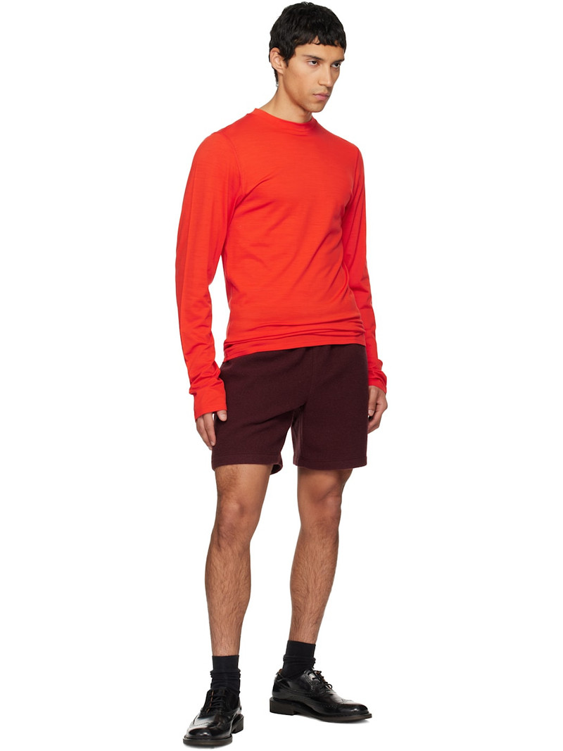 RIER Orange Roundneck Jersey Wool T-shirt outlook