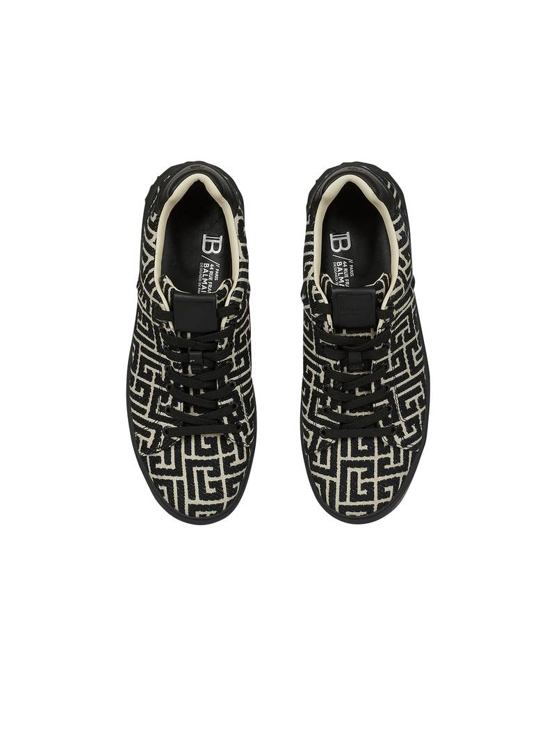 Balmain Monogram jacquard B-Court sneakers outlook