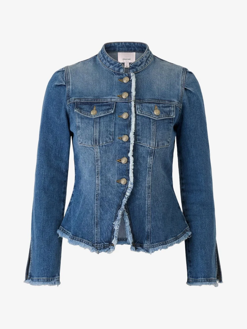 Avril frayed denim jacket - 1