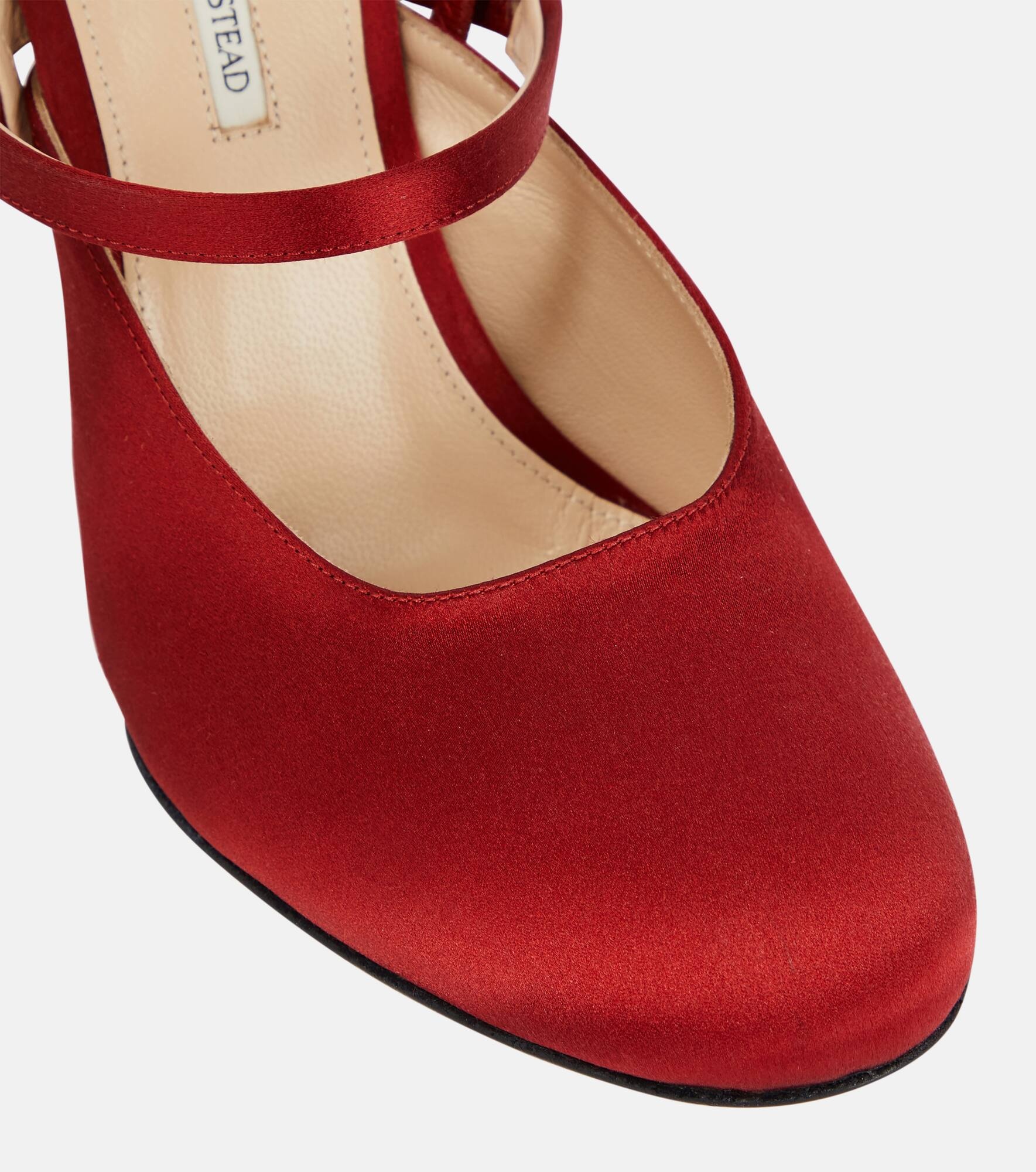 Aster satin wedge pumps - 6