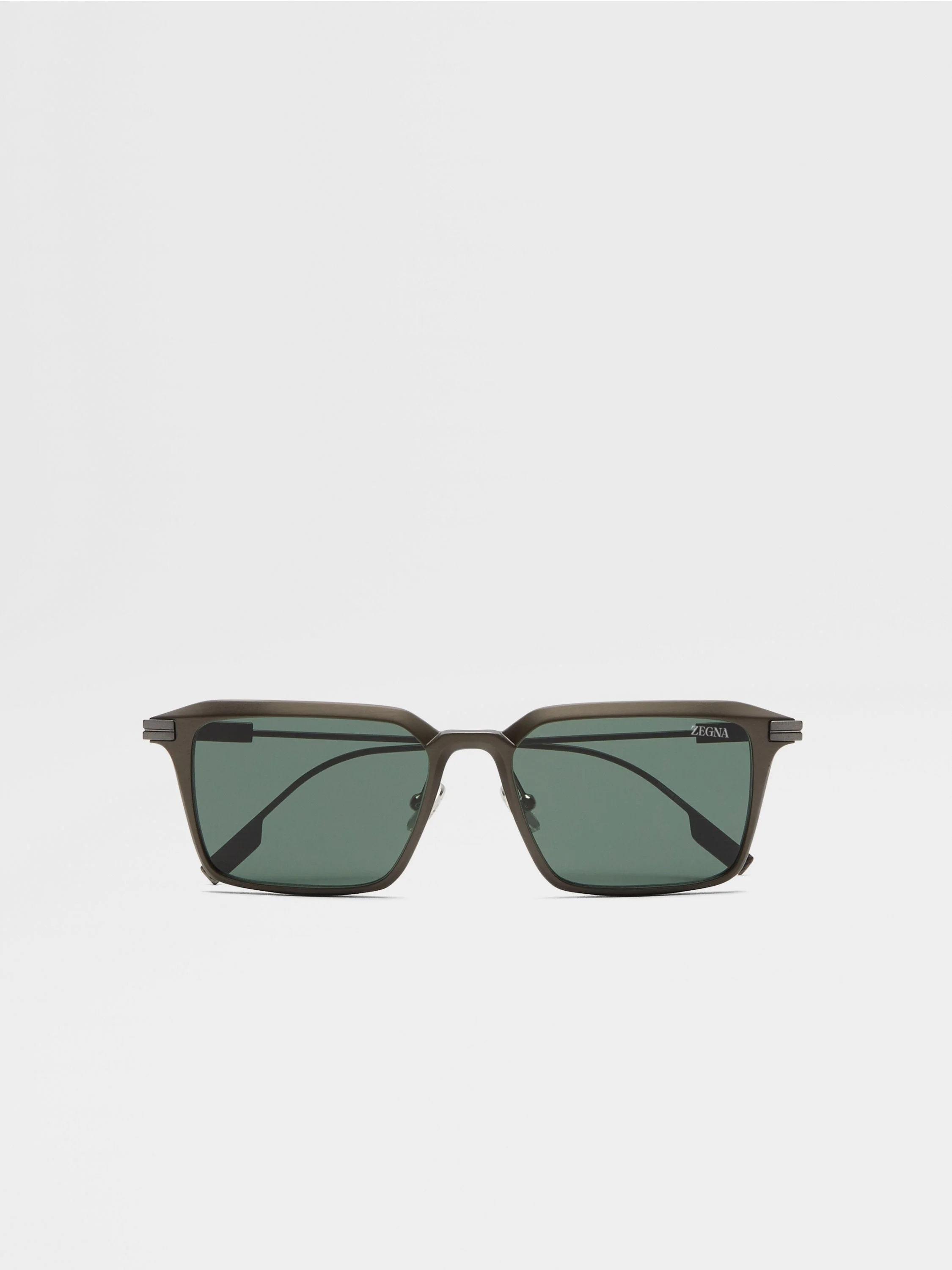 DARK GREY ALUMINUM AND METAL SUNGLASSES - 1