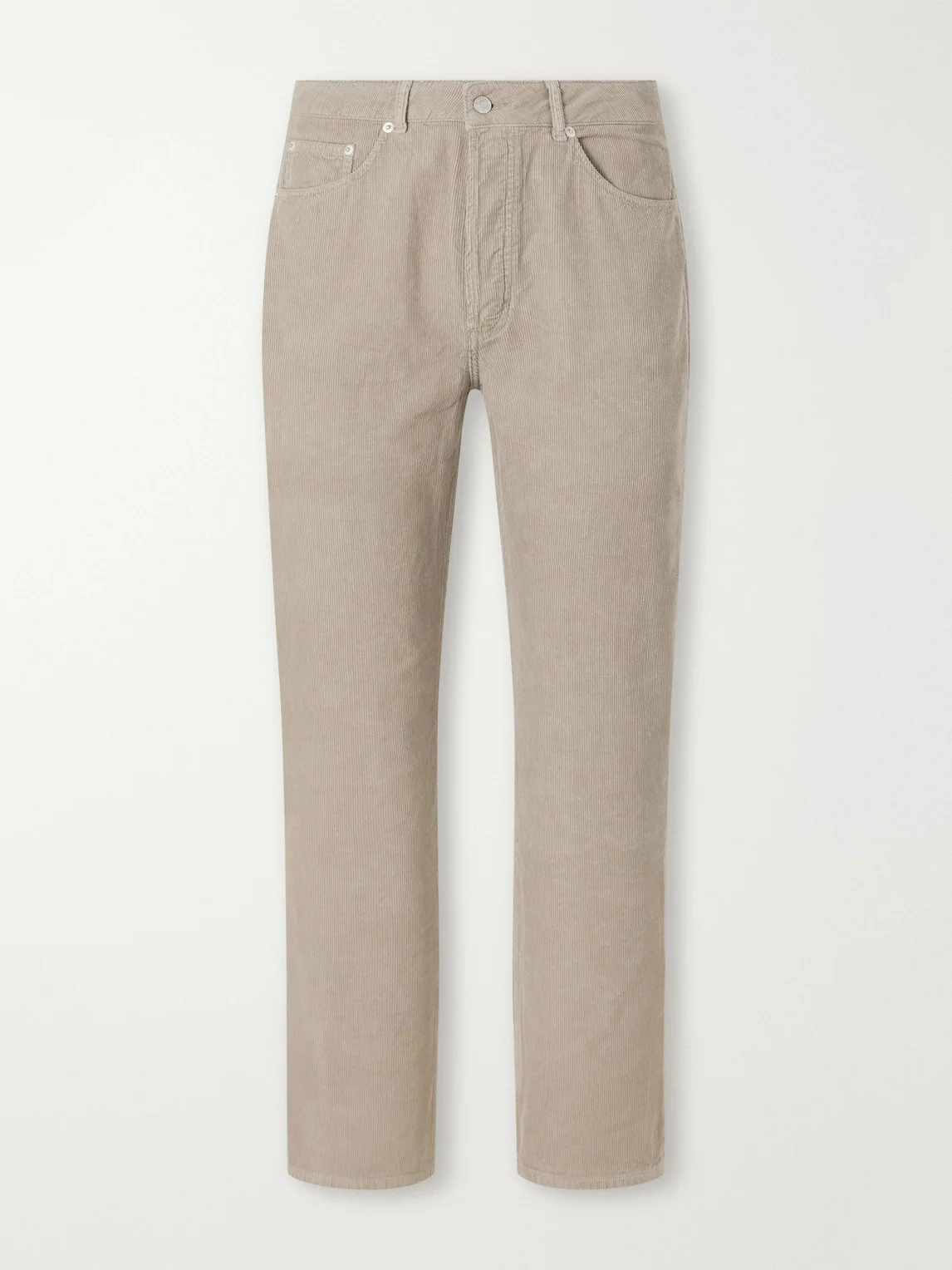Straight-Leg Cotton-Corduroy Trousers - 1