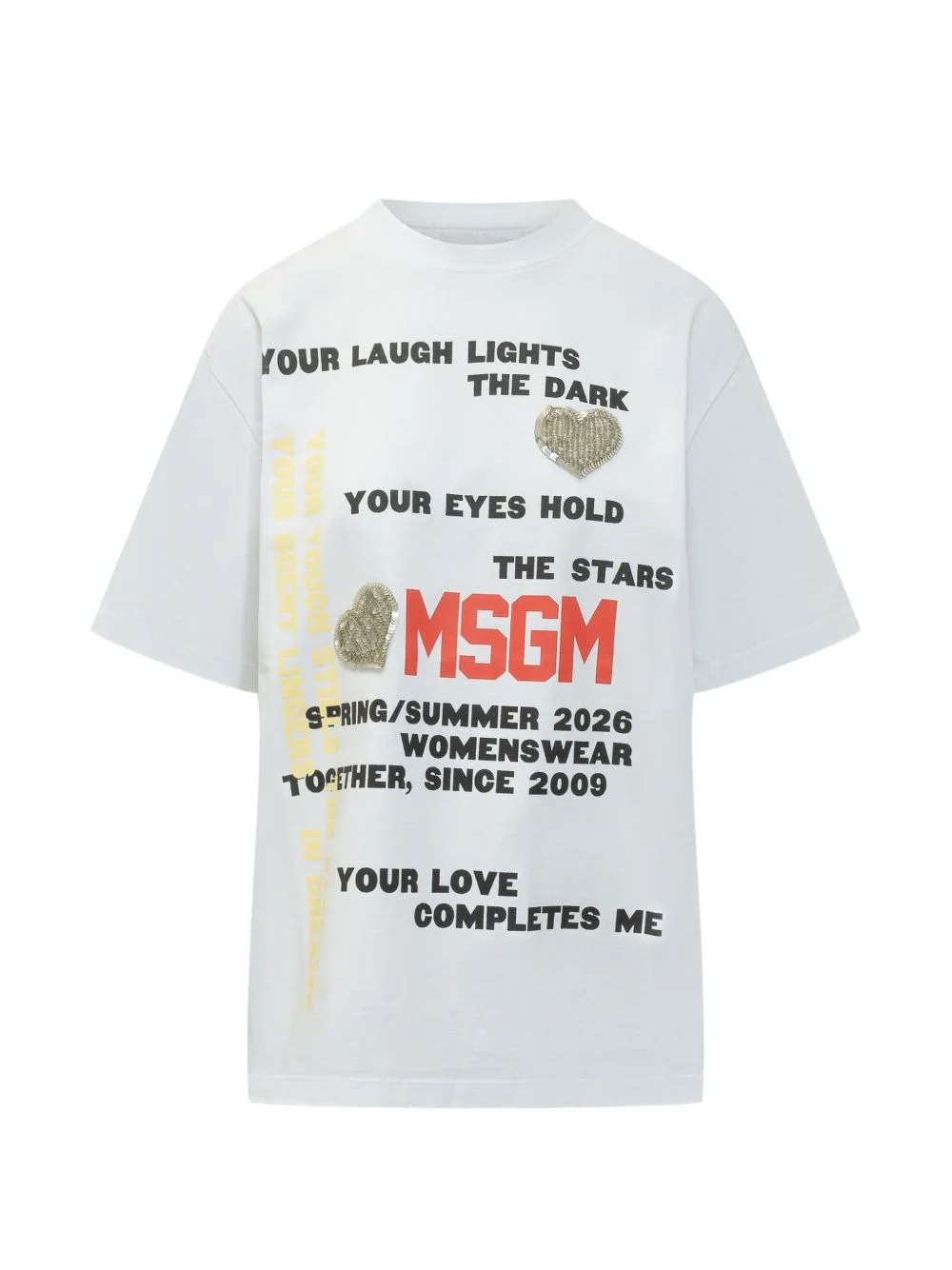 embellished graphic T-shirt - 1