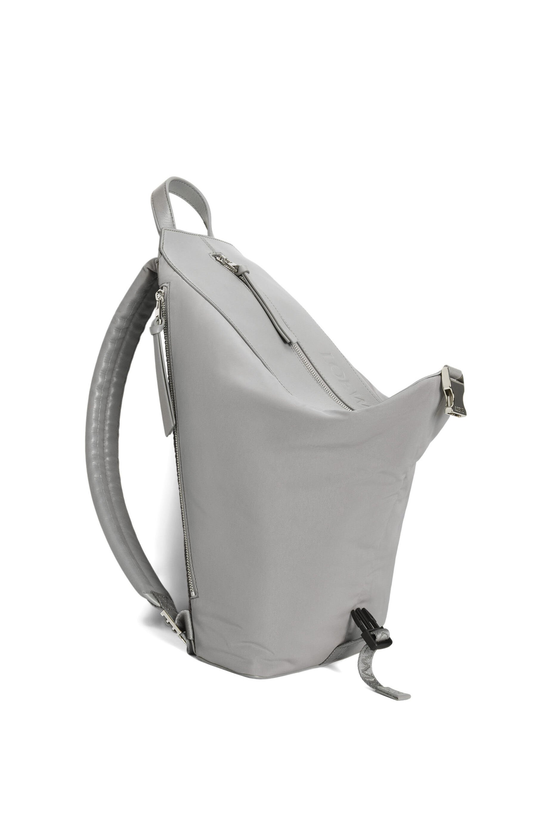 Small Convertible backpack in nylon and calfskin - 3