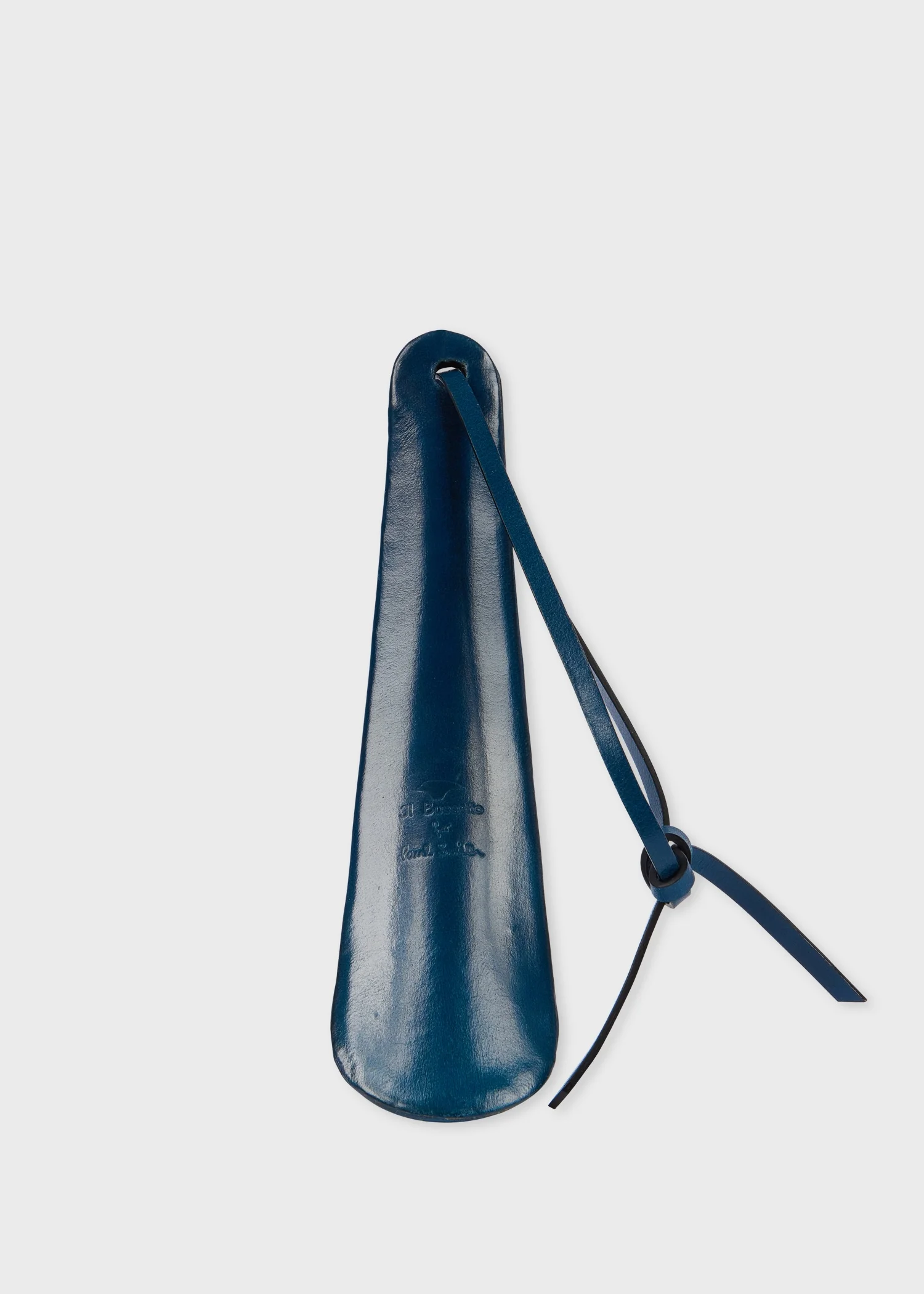 Il Bussetto for Paul Smith - Poseidon Blue Leather Small Shoehorn - 1