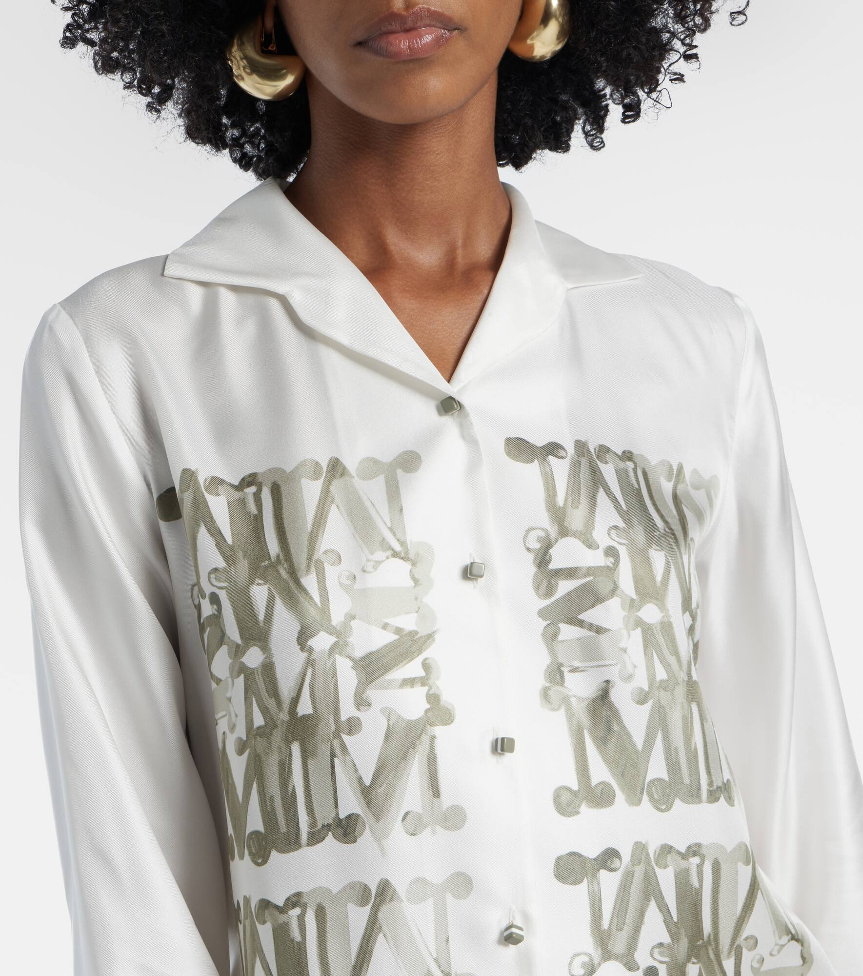 Printed silk shirt - 4