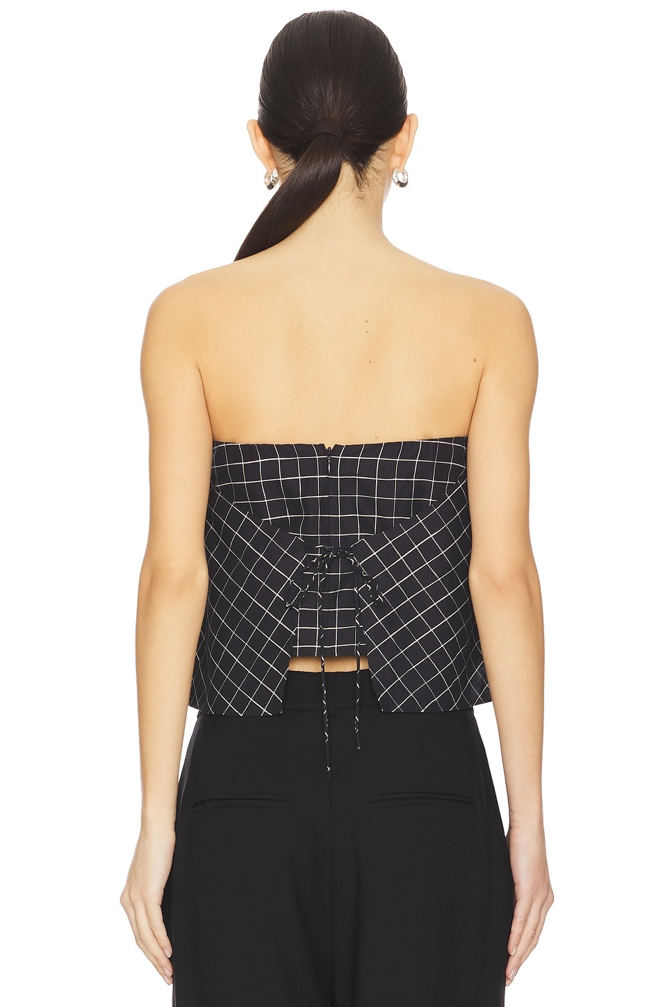 Trellis Strapless Tie Back Top - 4