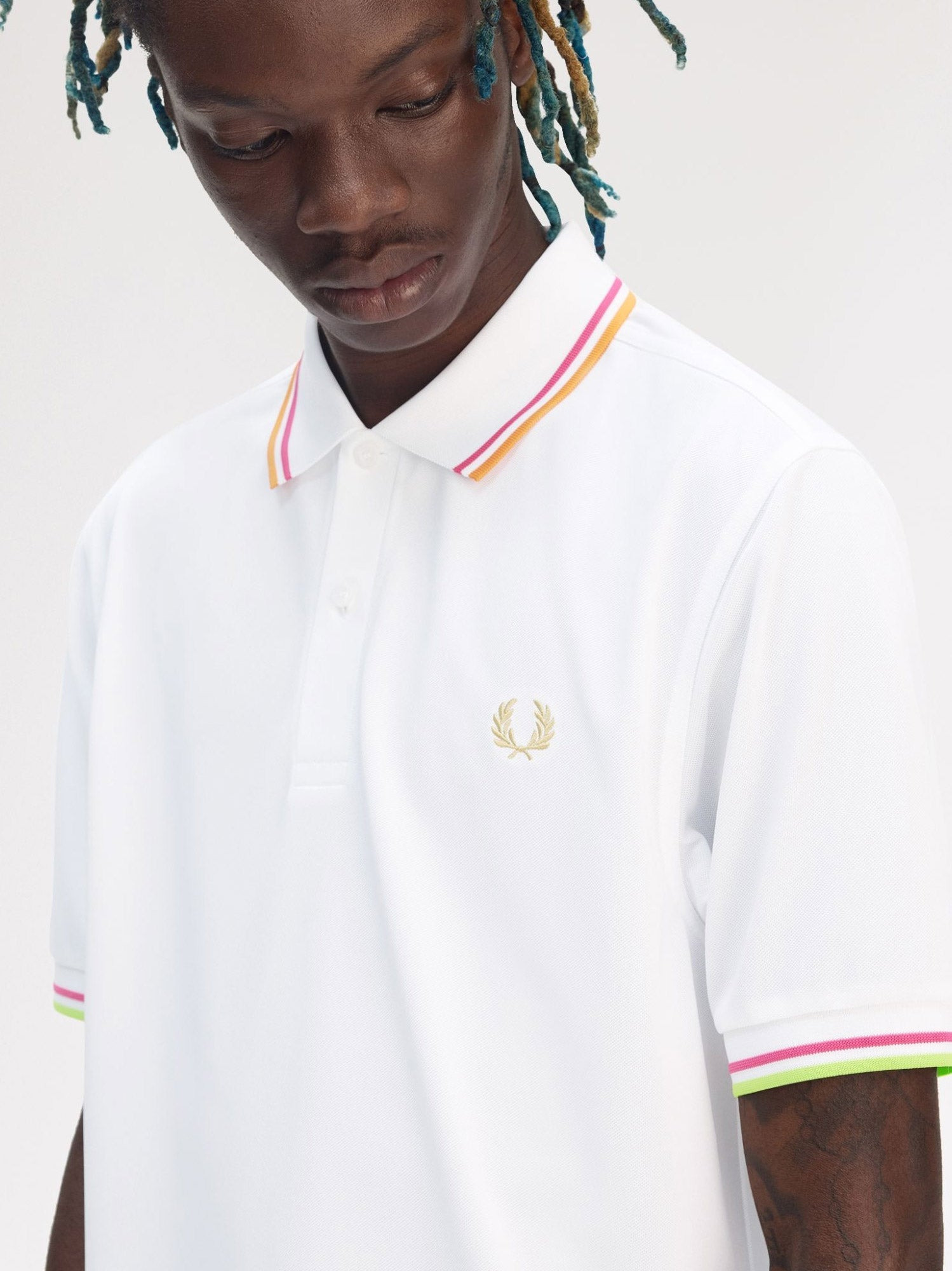 Fred Perry On Court Twin Tipped Recycled Polyester Polo Shirt - 4
