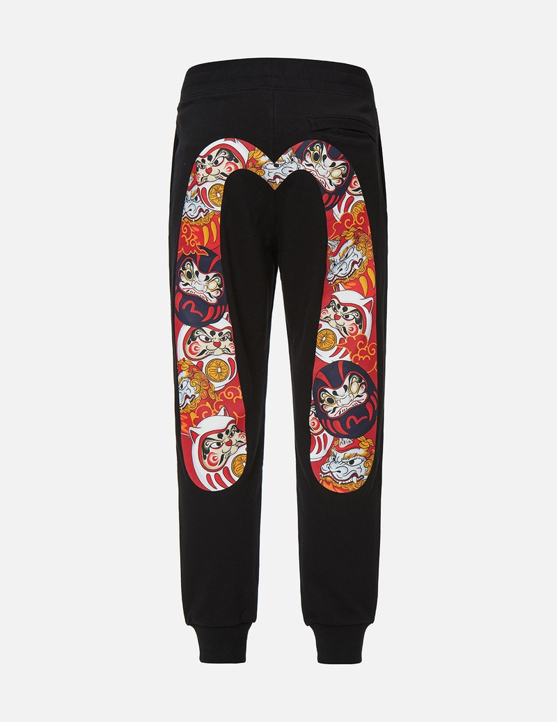 EVISU DARUMA BUDDIES DAICOCK PRINT SWEATPANTS outlook