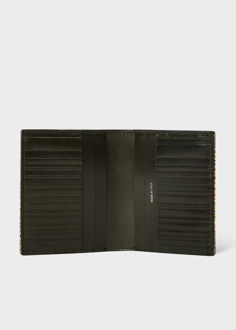 Paul Smith Dark Green Leather Compact Billfold Wallet outlook
